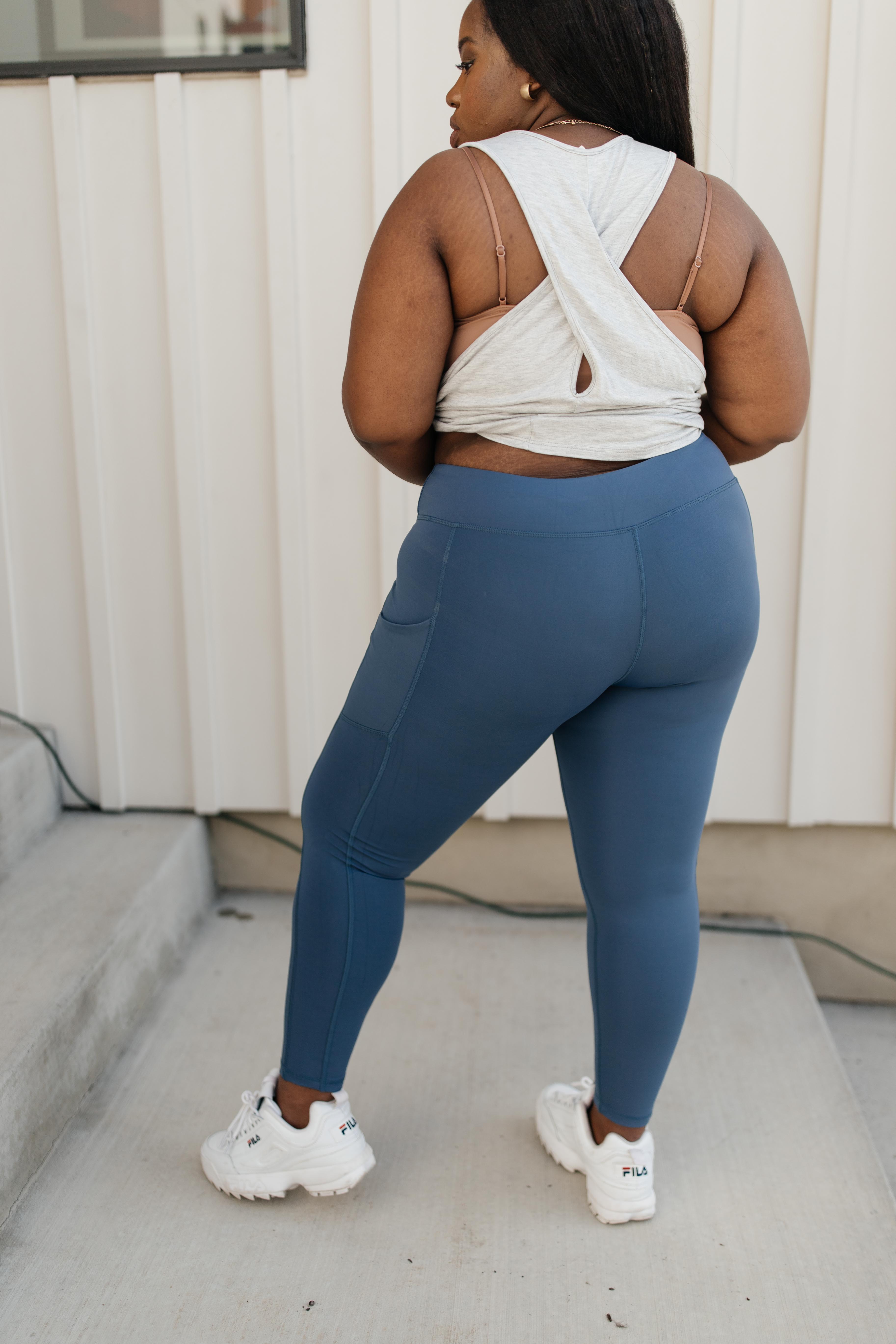 Kickin' It Leggings in Blue