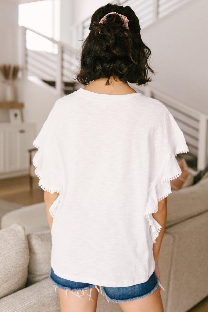 Lea Layered Top In White
