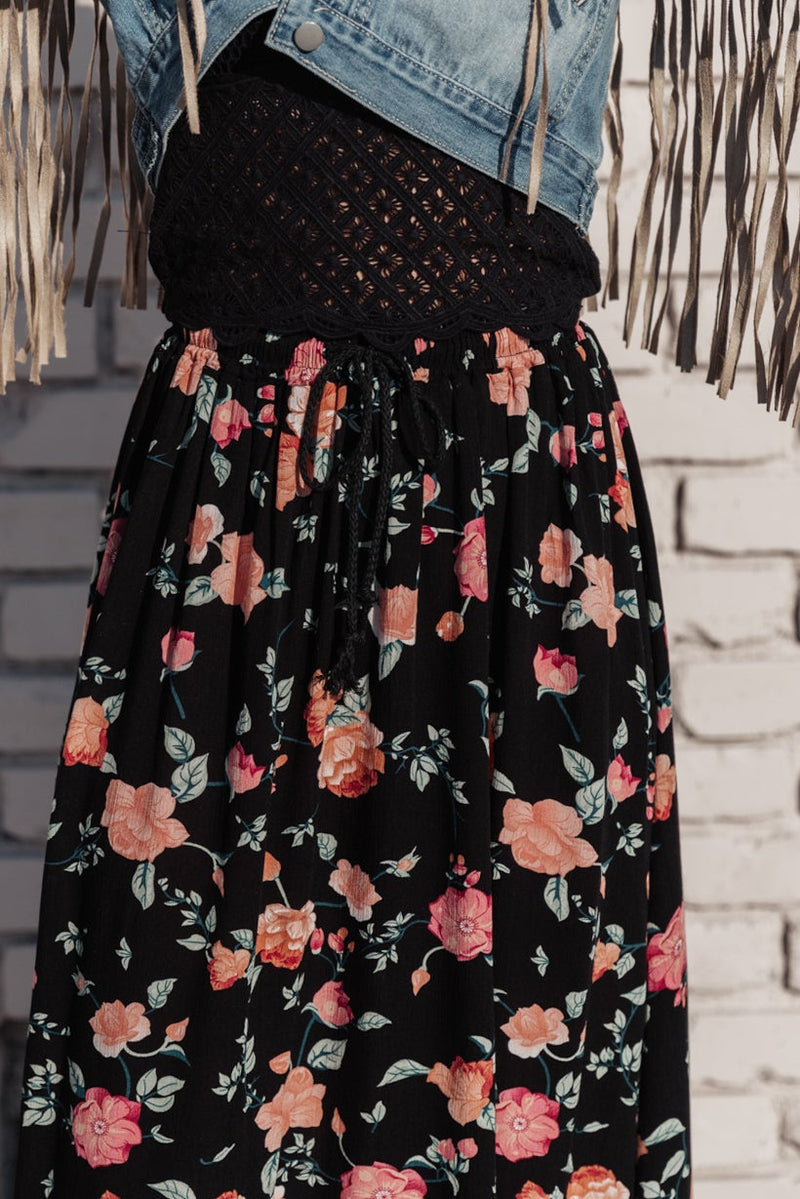 Lilith Maxi Skirt In Black