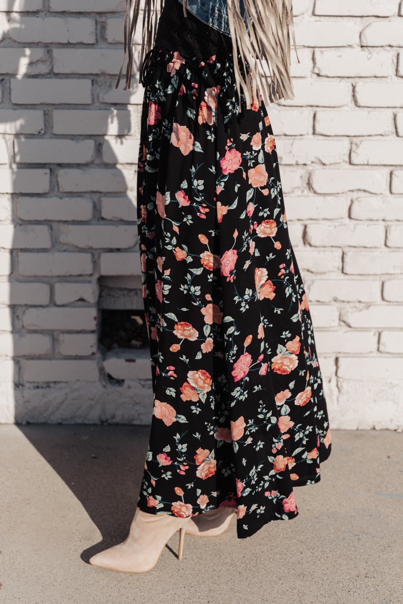 Lilith Maxi Skirt In Black