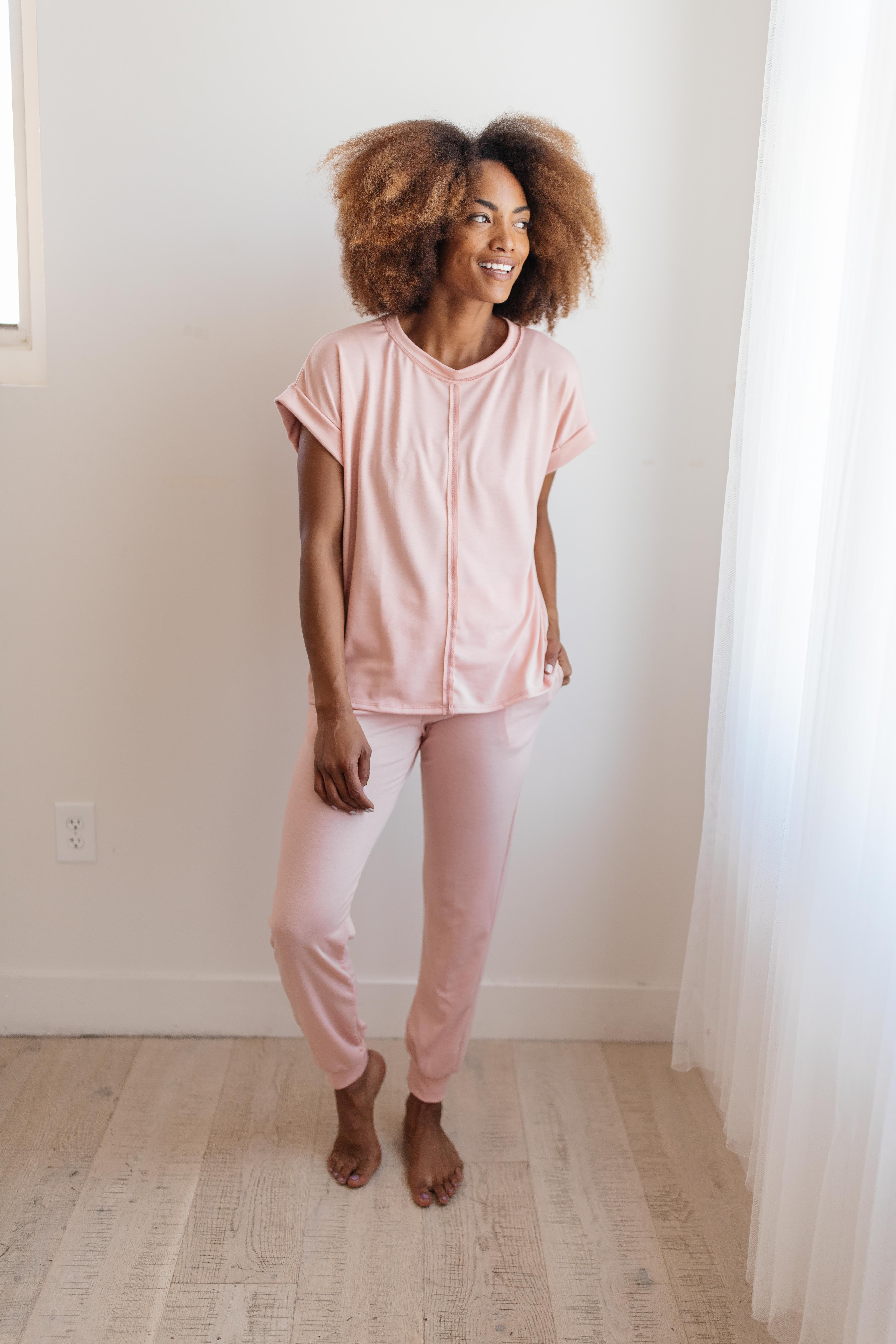 Luxurious Loungewear Top In Blush