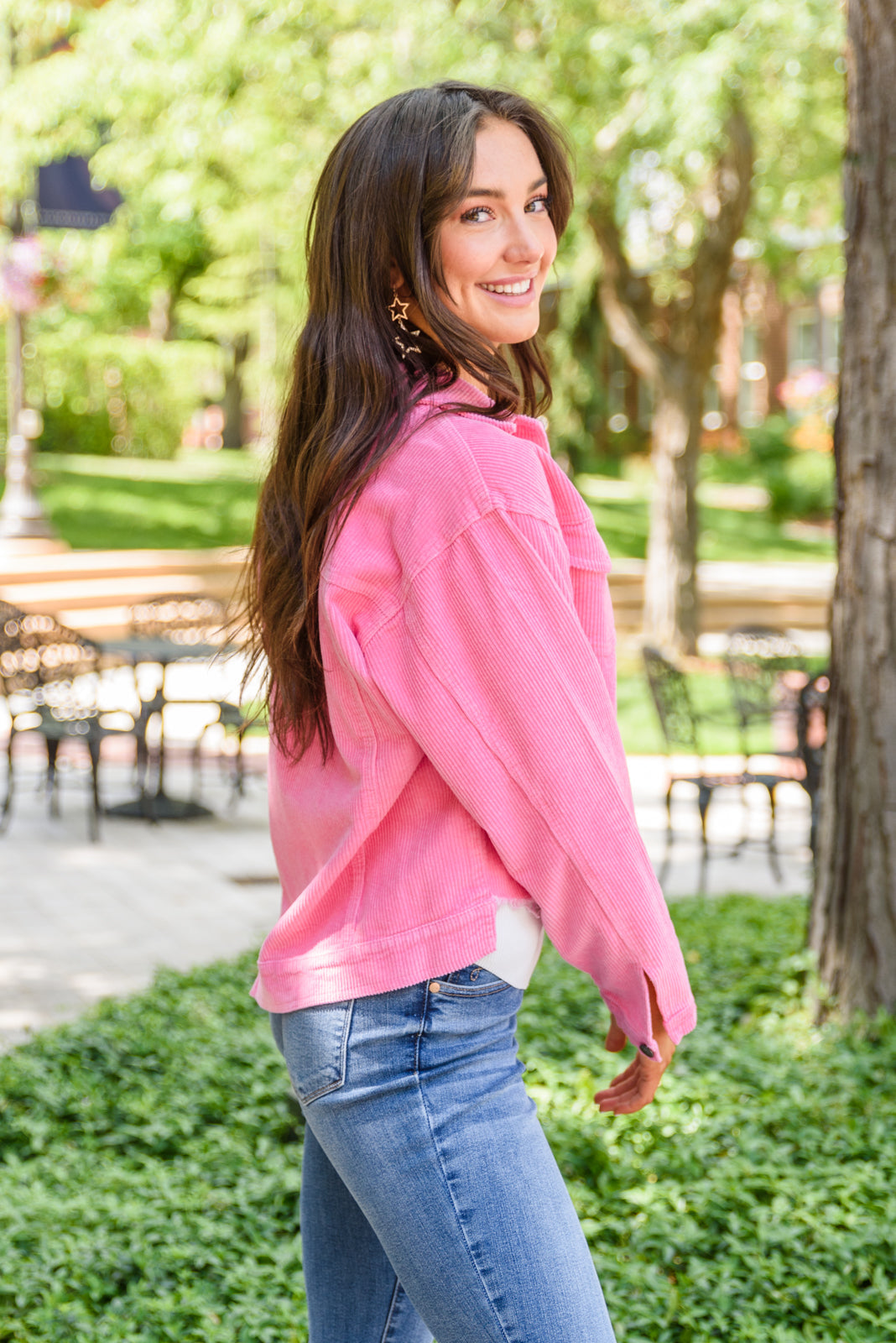 Main Stage Jacket In Hot Pink