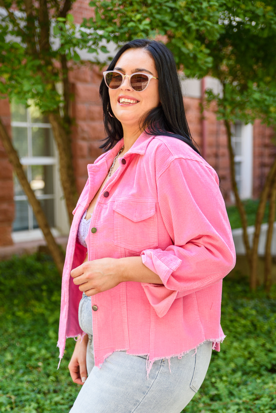 Main Stage Jacket In Hot Pink