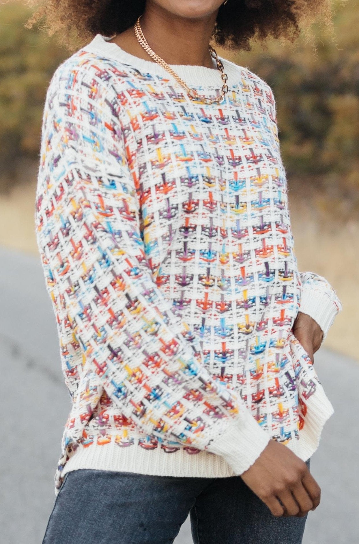 Makin' Me Love You Multicolored Sweater