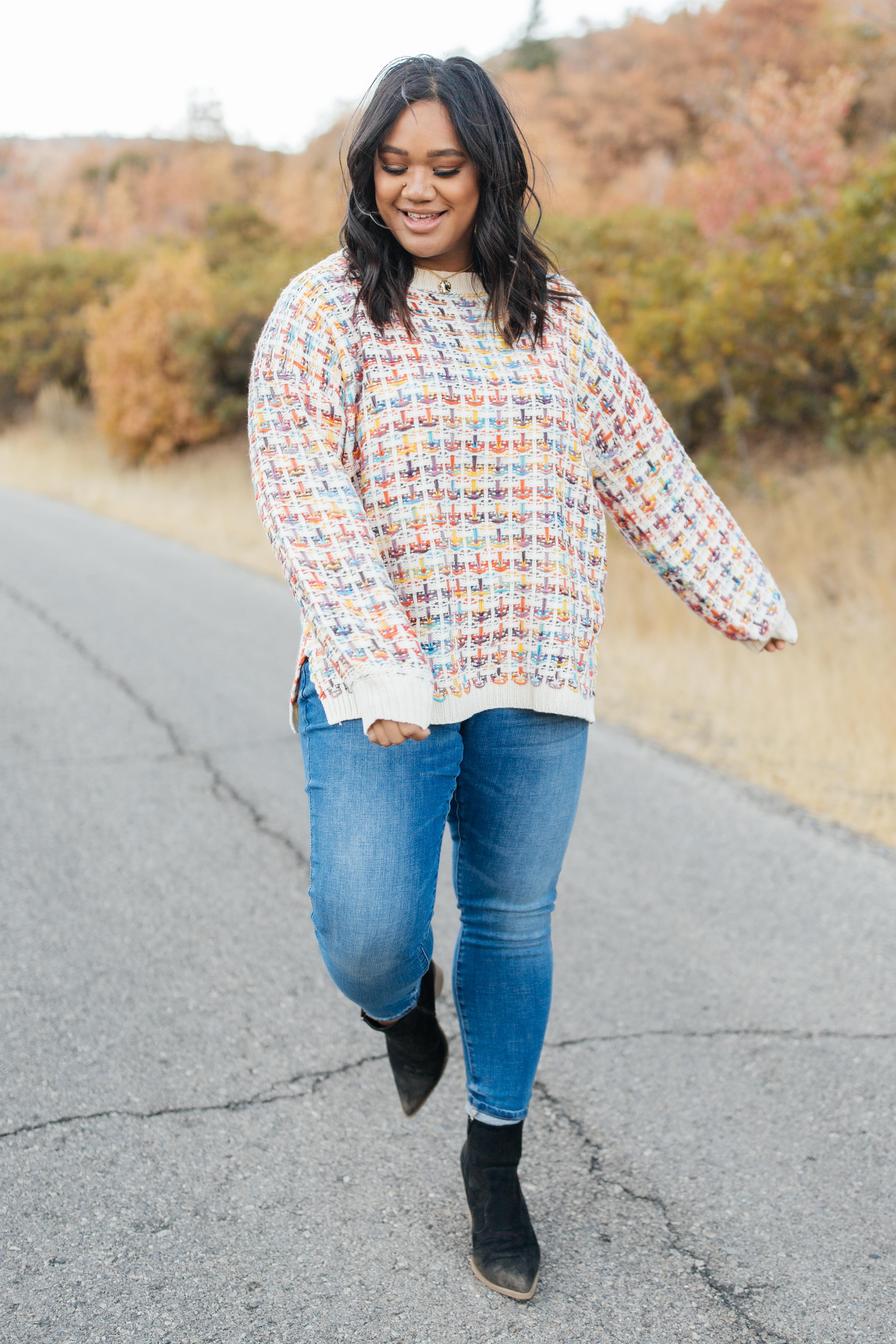 Makin' Me Love You Multicolored Sweater