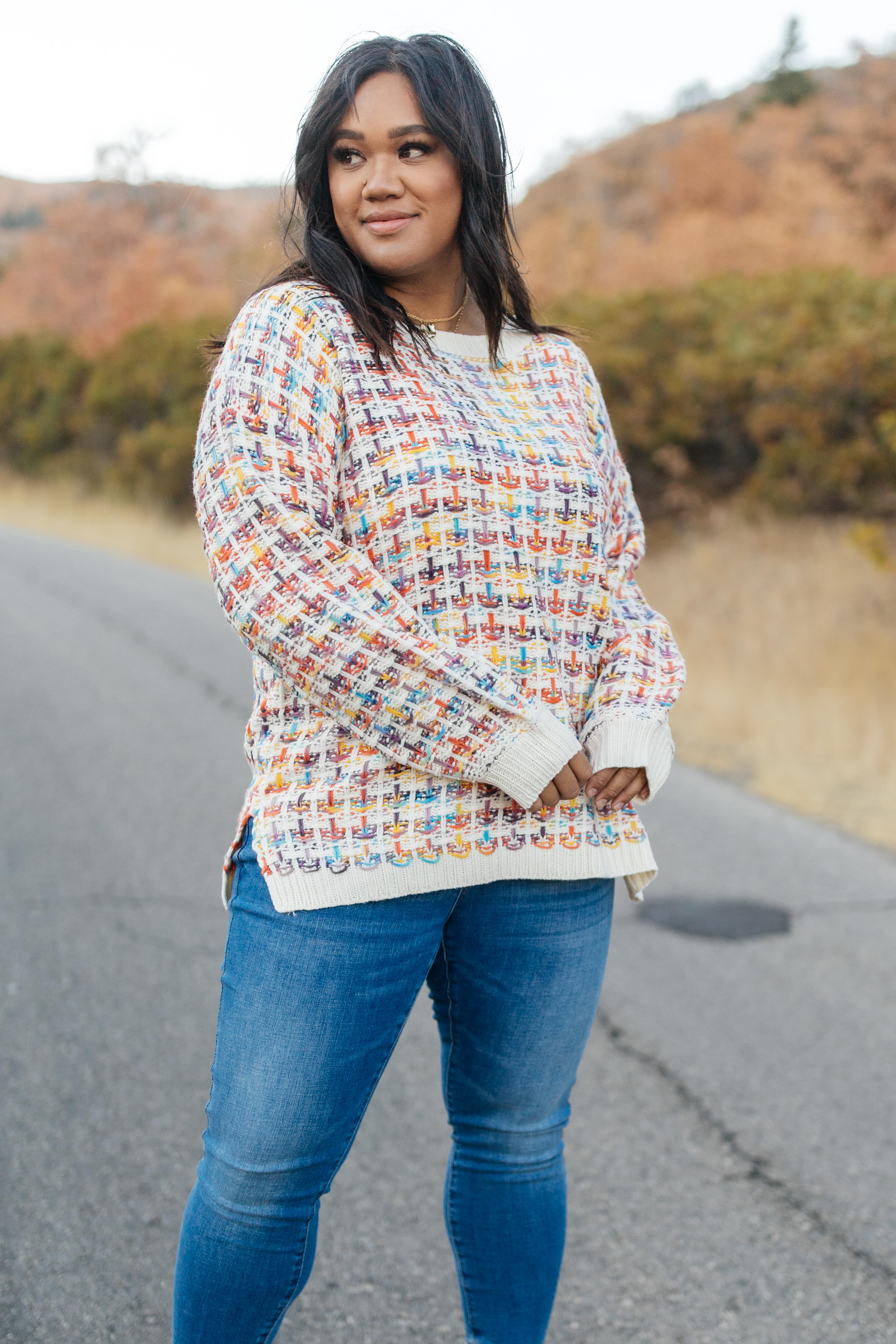 Makin' Me Love You Multicolored Sweater