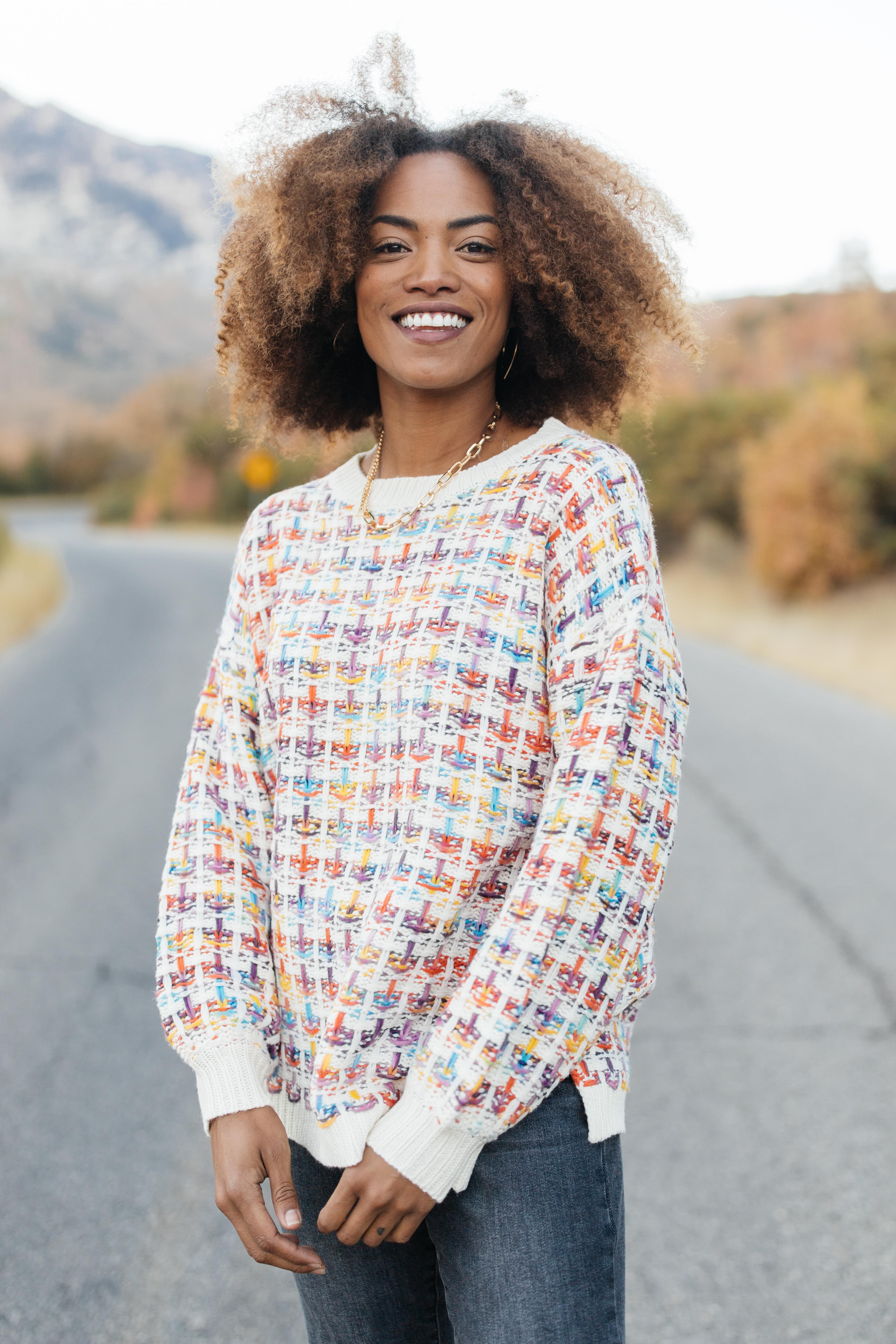 Makin' Me Love You Multicolored Sweater