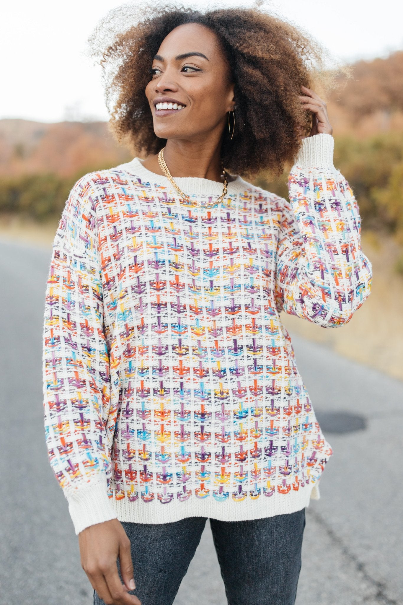Makin' Me Love You Multicolored Sweater