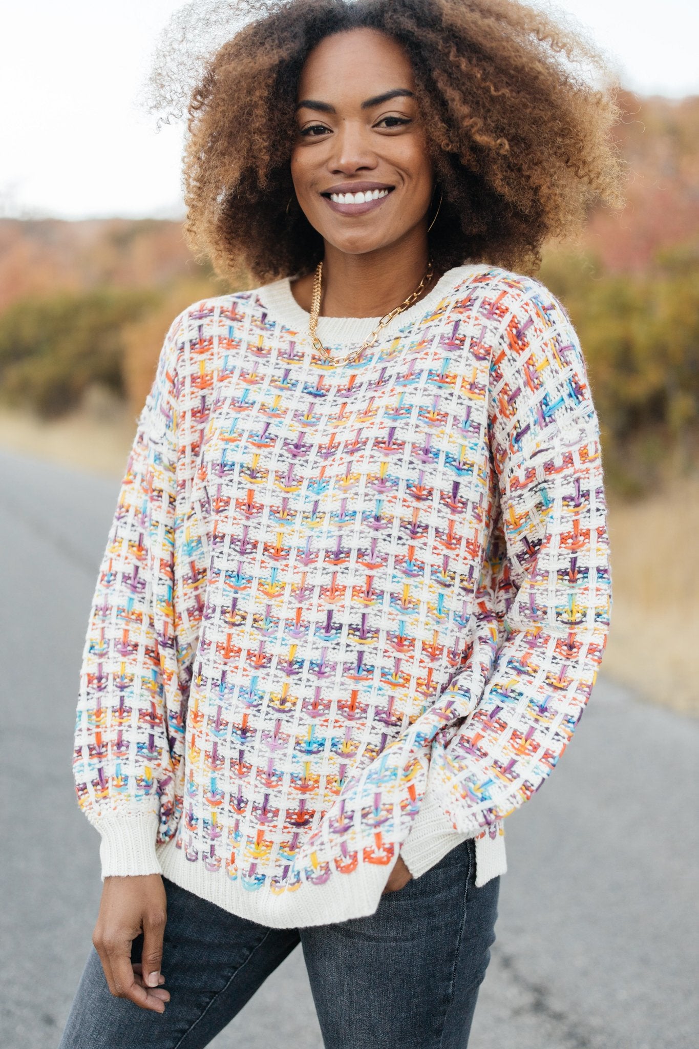 Makin' Me Love You Multicolored Sweater