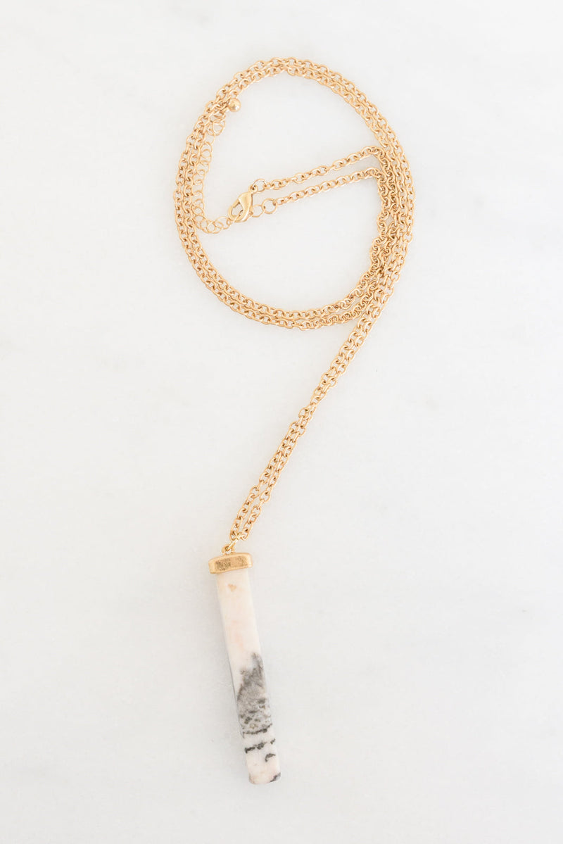 Maura Stone Bar Necklace