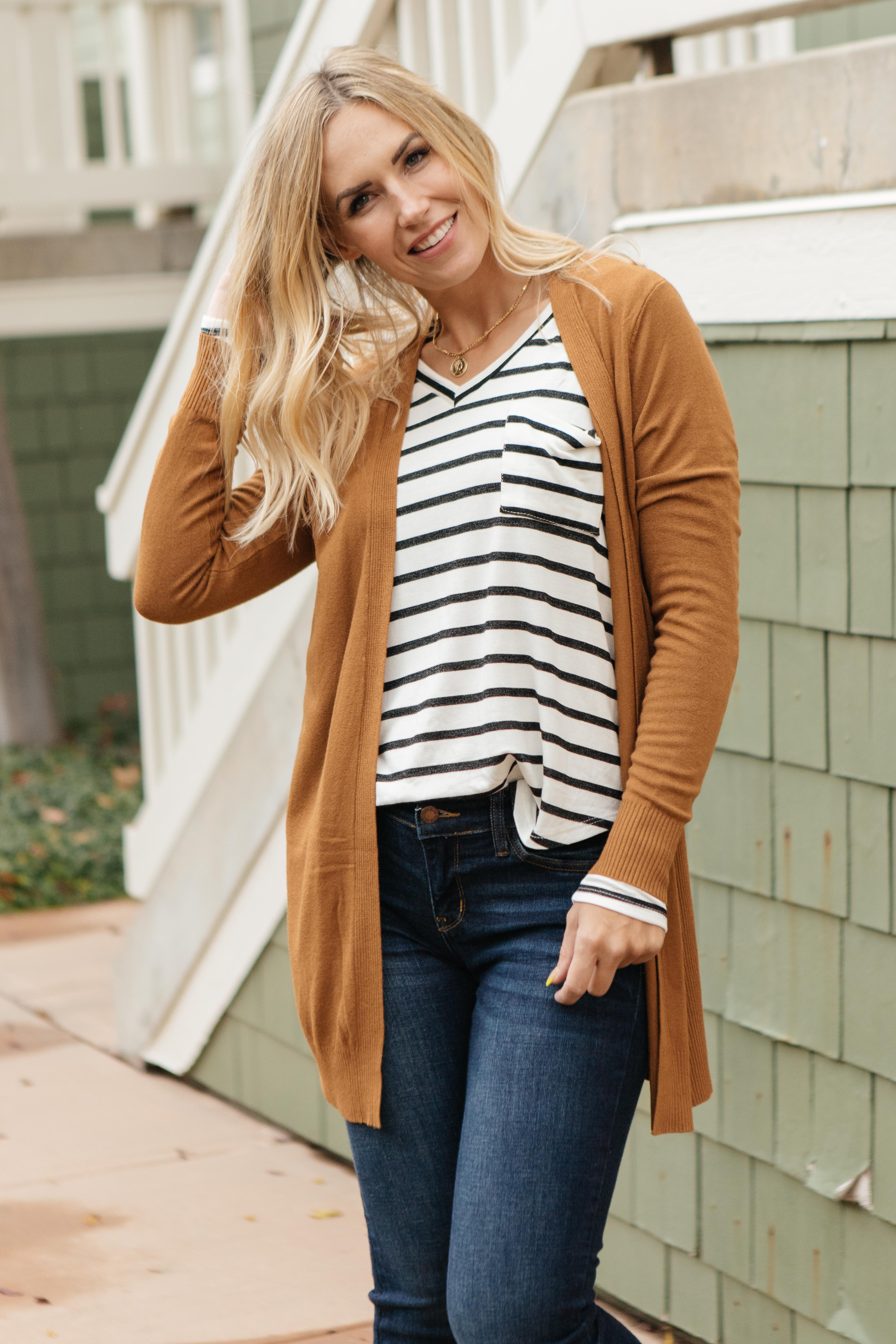 Million Dollar Caramel Cardigan