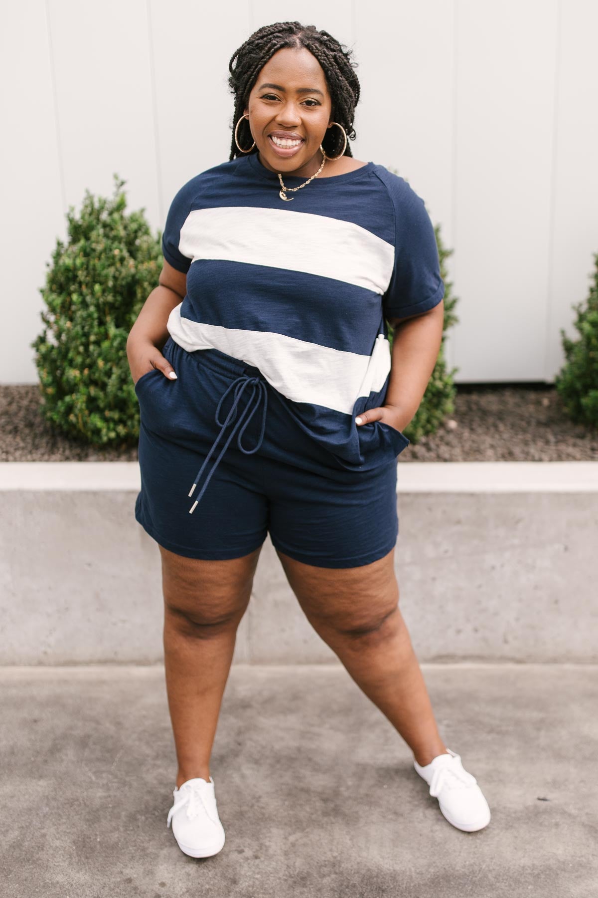 Modern Brenton Top in Navy