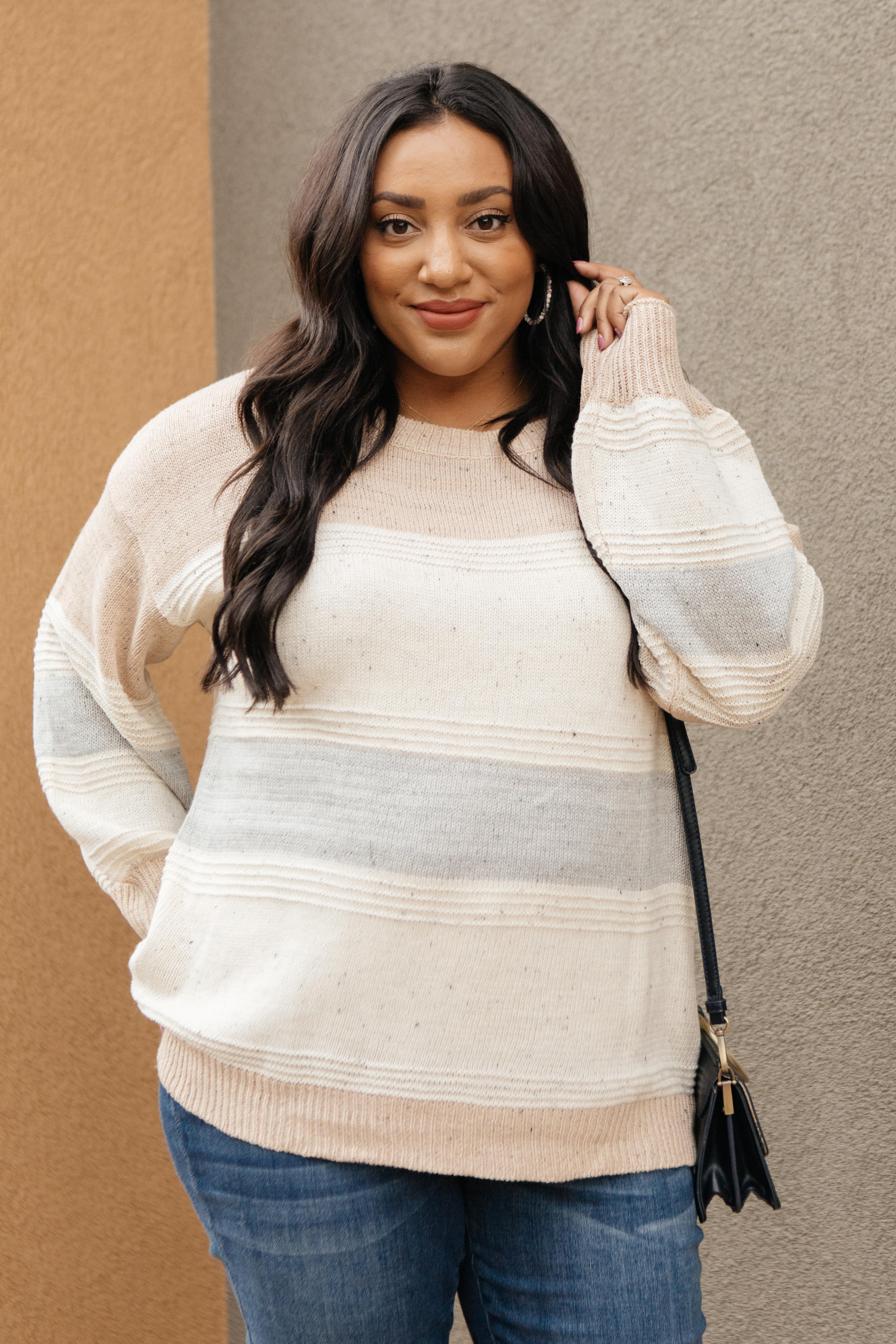 Muted Tones Striped Top