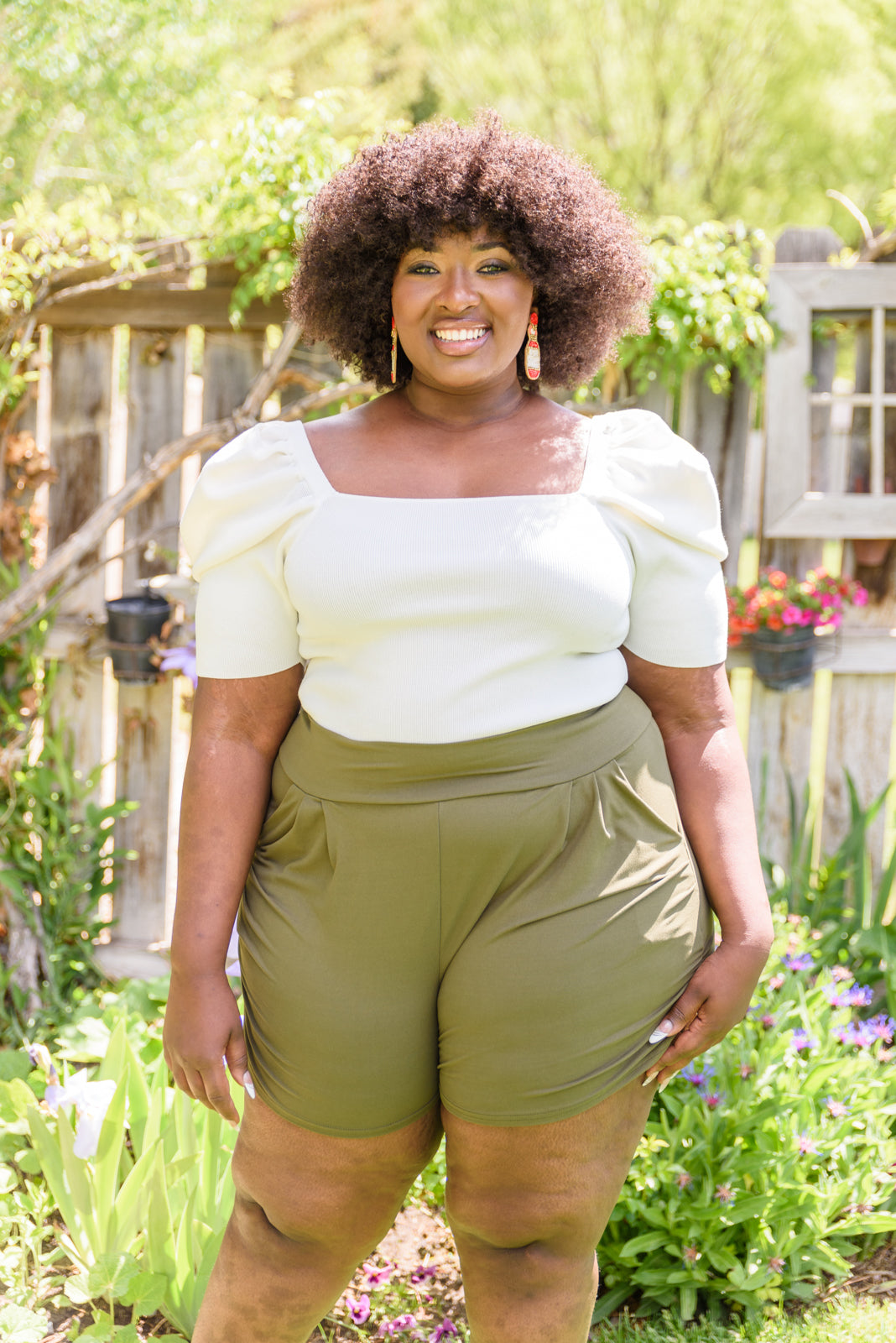 My Favorite Harem Shorts in Olive