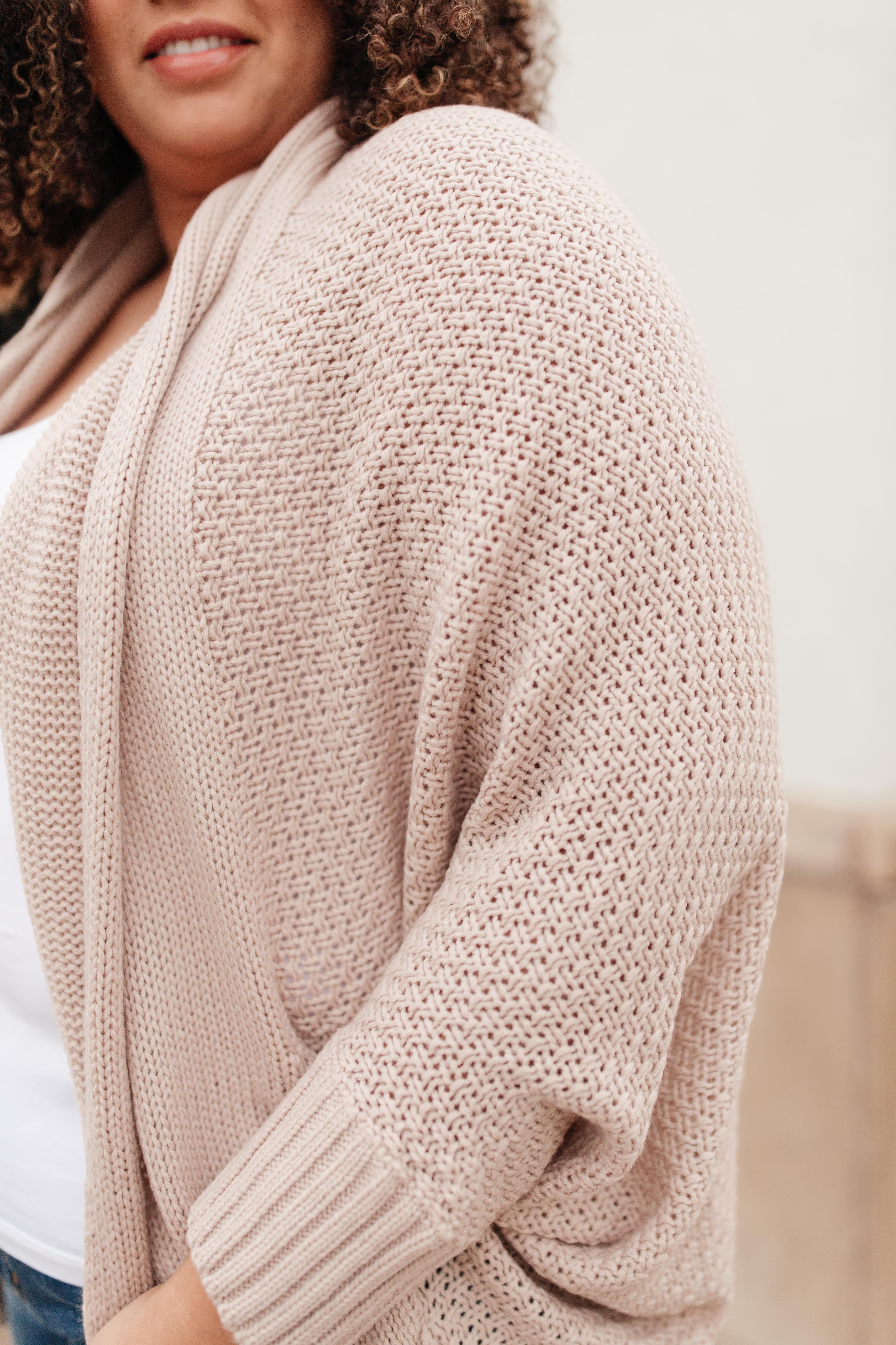 Not Your Grandmother's Cardigan in Beige