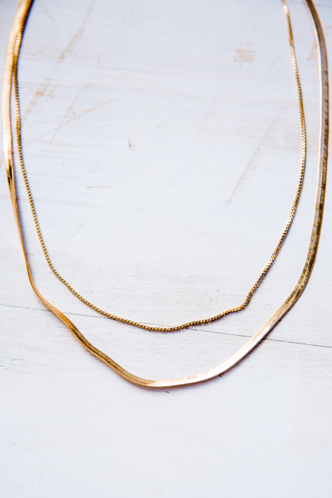 Parker Layered Chain Necklace In Gold