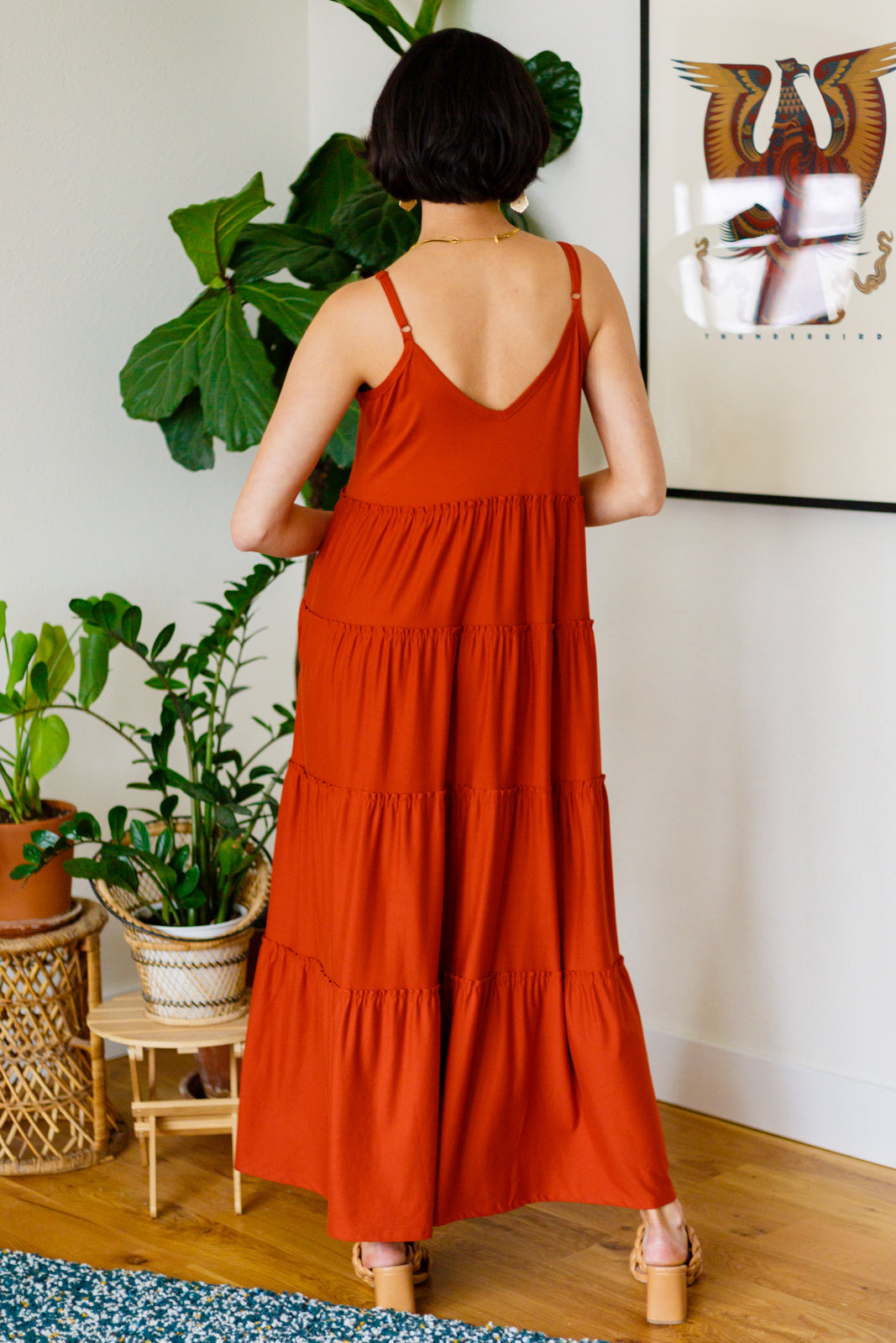 Romance At Sunset Tiered Maxi Dress