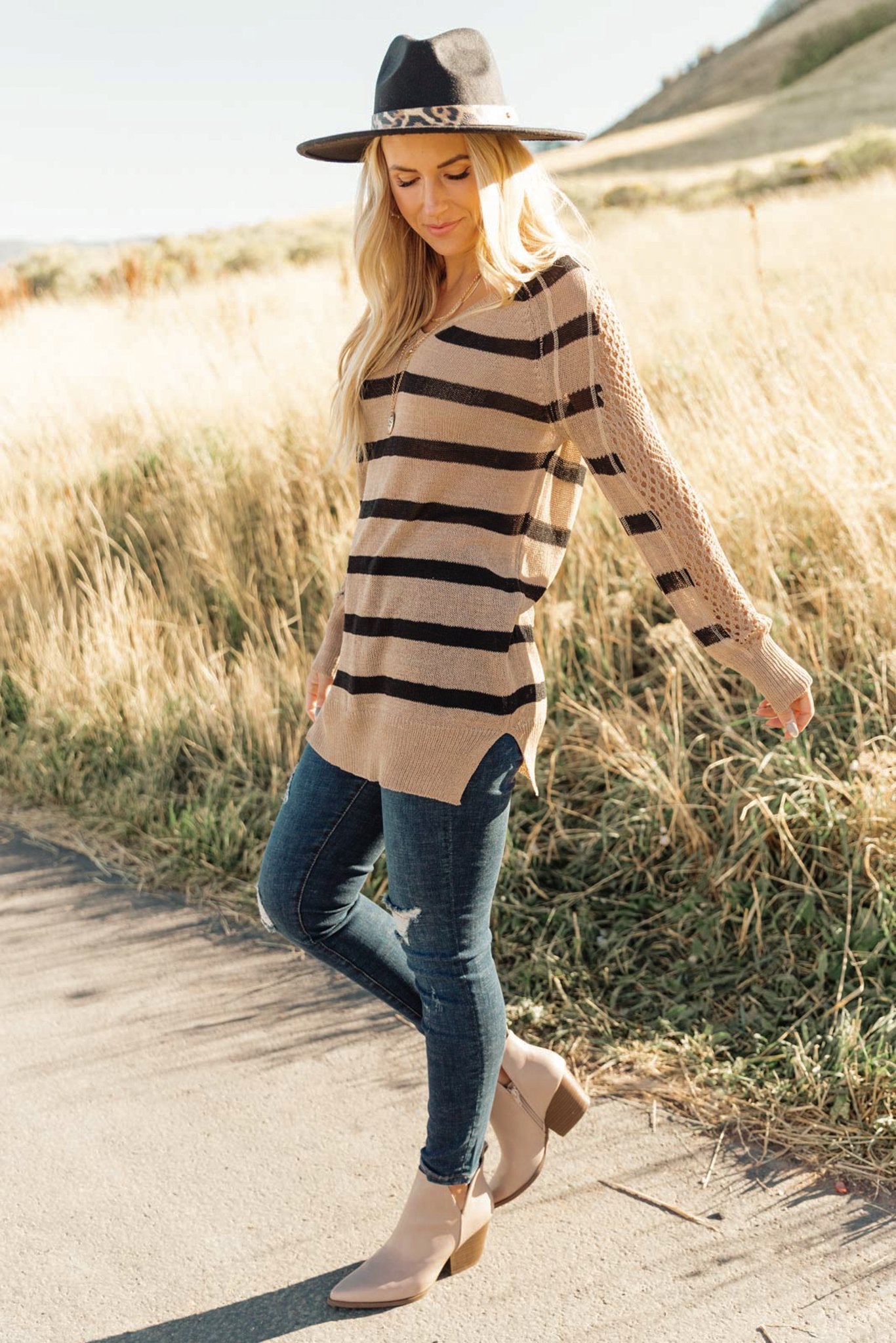 Safe And Sound Striped Top