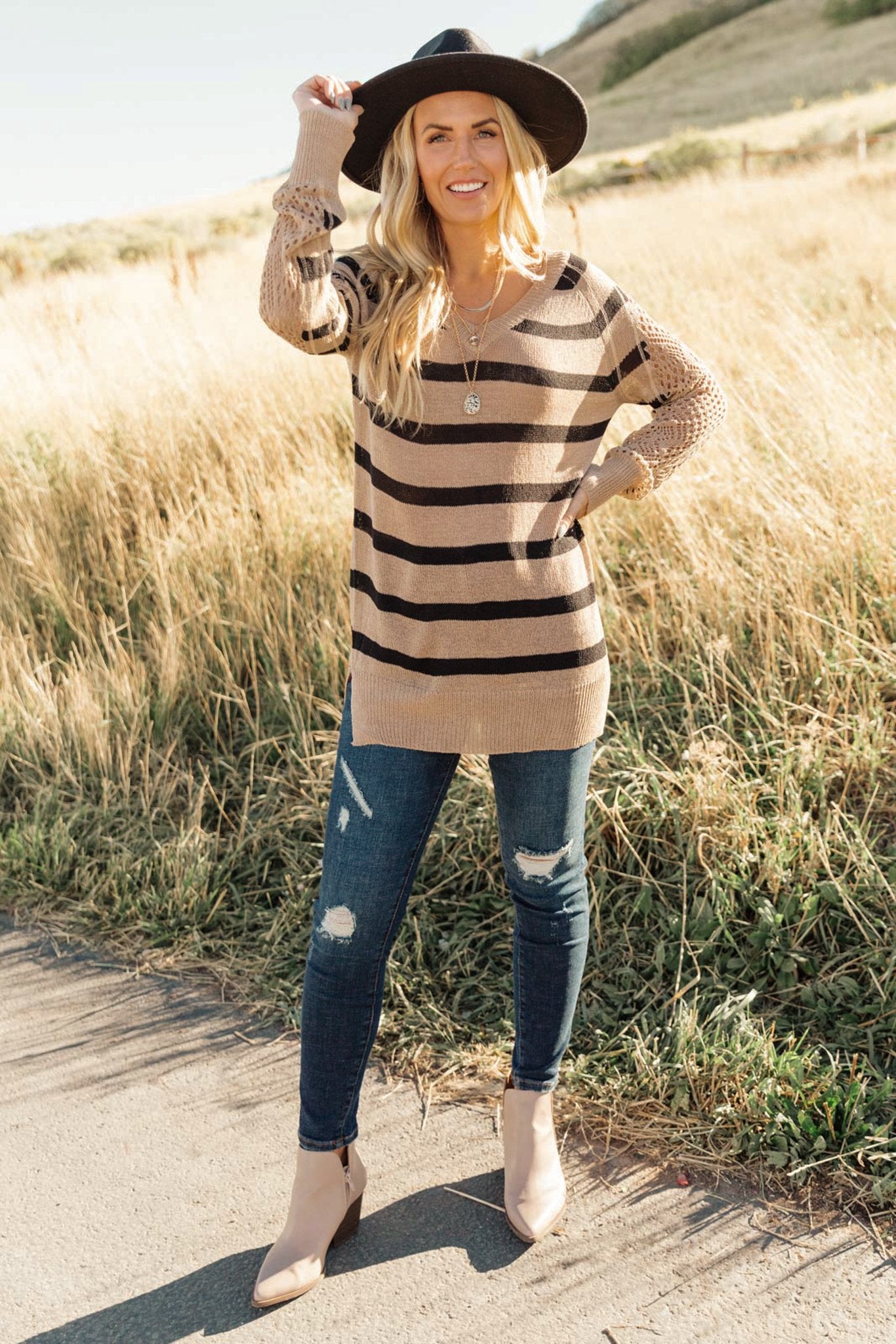 Safe And Sound Striped Top