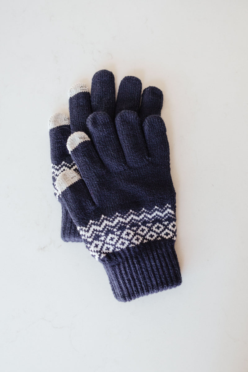 Scandinavian Simplicity Gloves in Navy