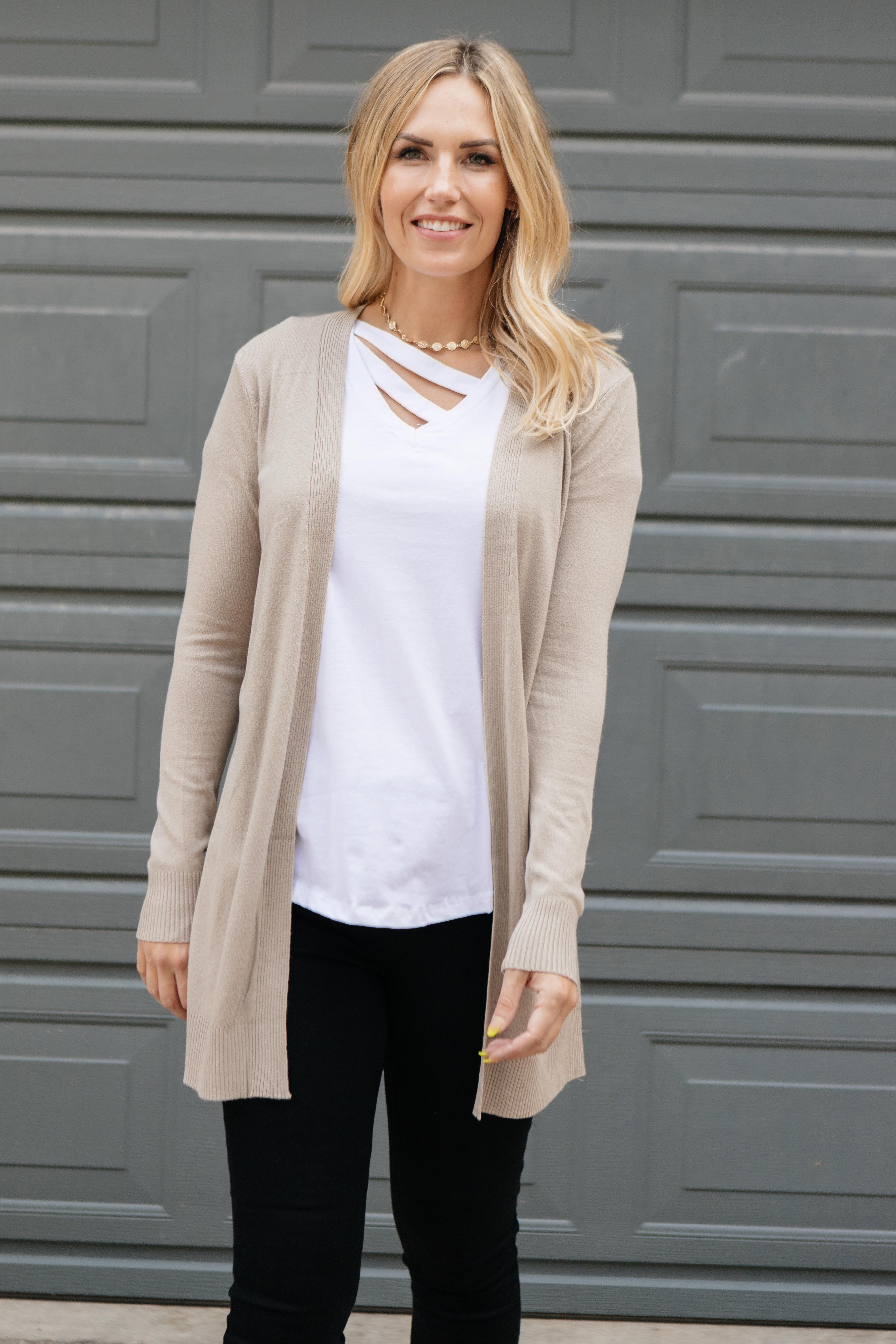 Side Strap Tee in White
