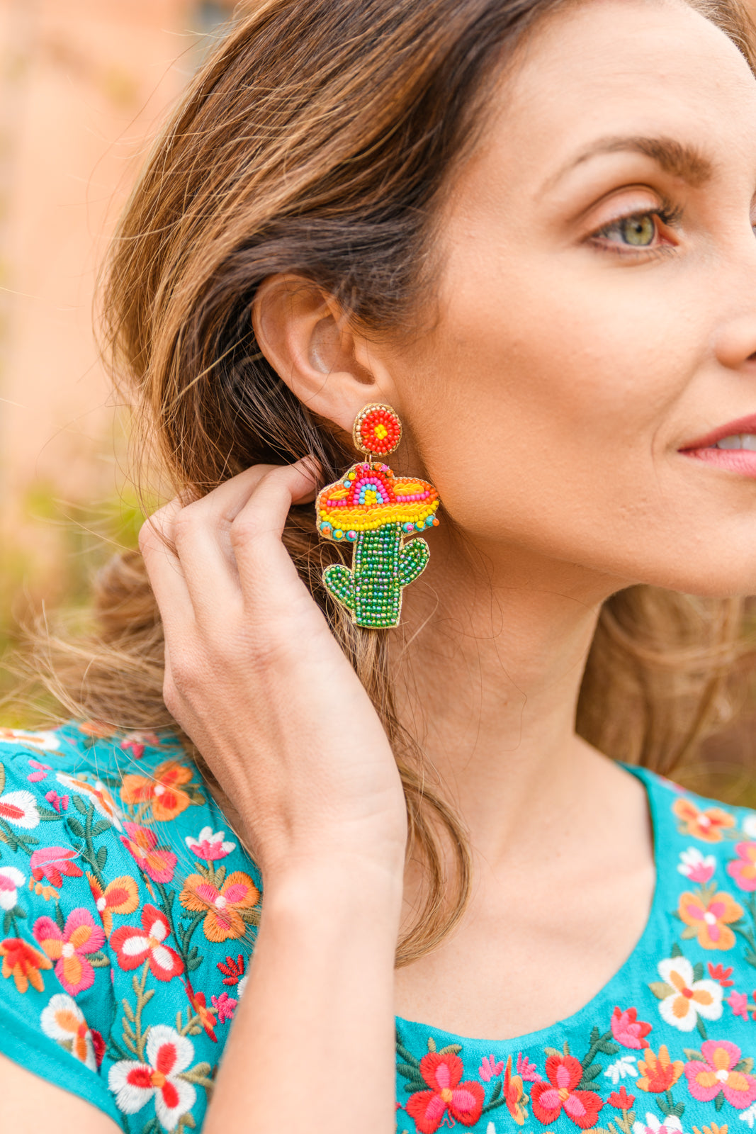Summer Cactus Earrings