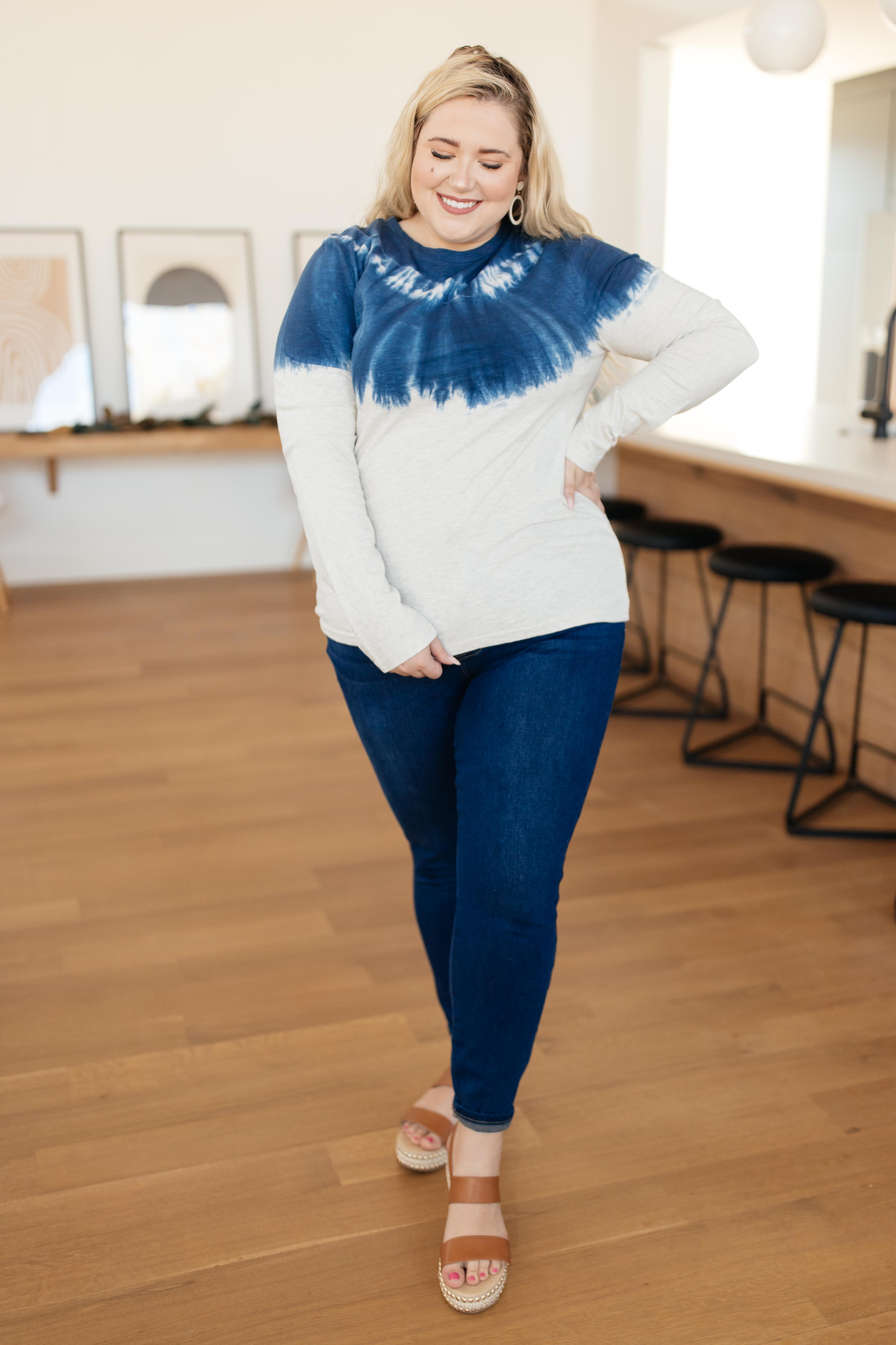 Chelsea Tie-Dye Detail Top