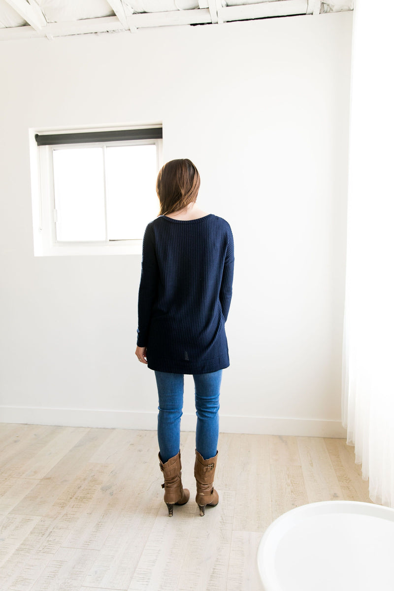 Thermal Tunic In Navy - ALL SALES FINAL