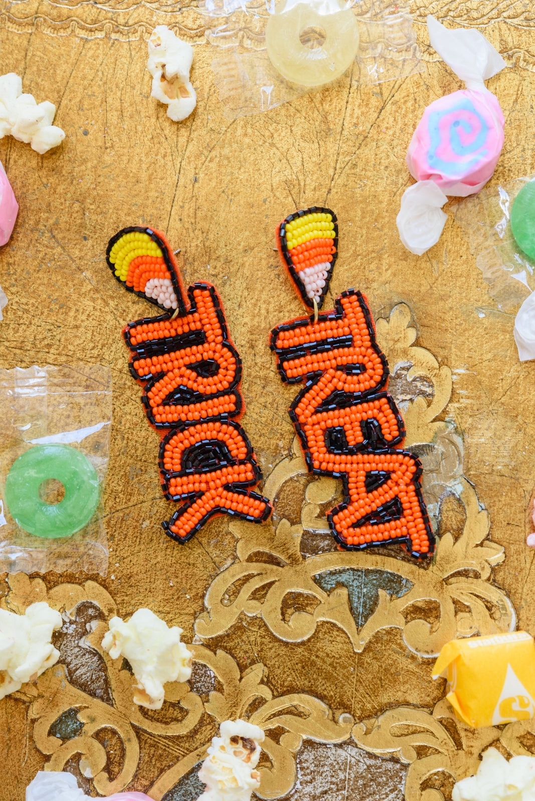 Trick Or Treat Beaded Earrings