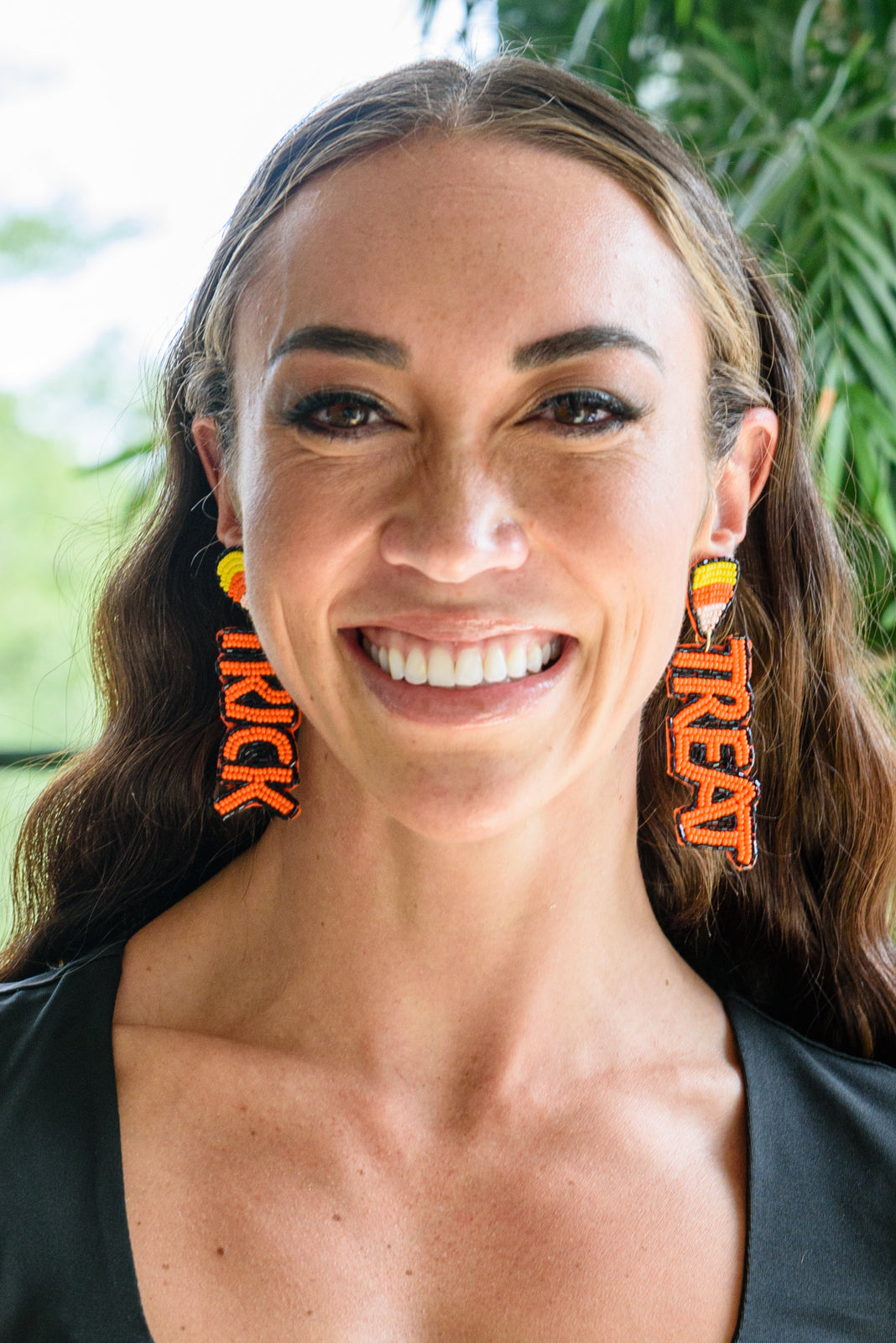 Trick Or Treat Beaded Earrings