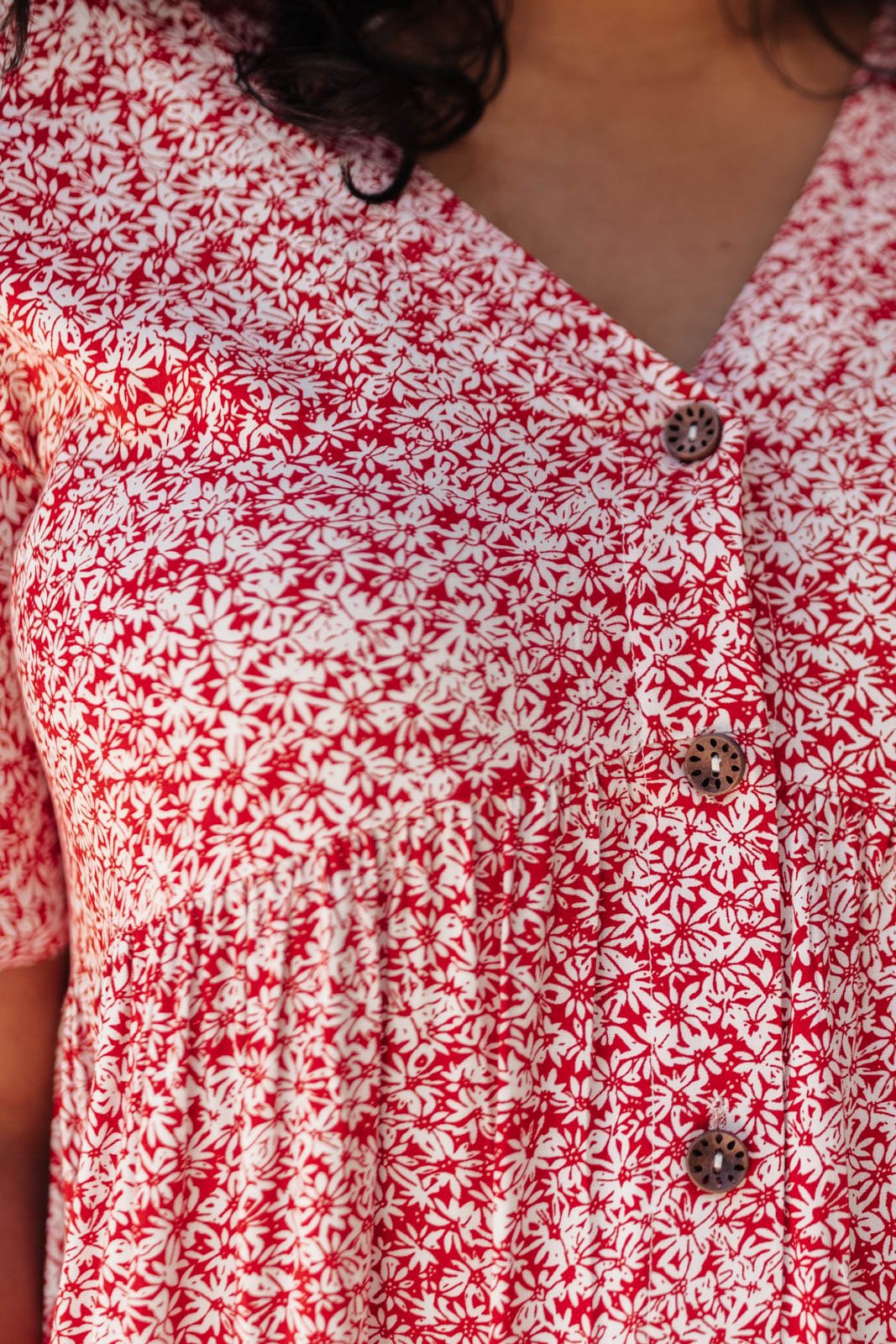 Red Flora Dress