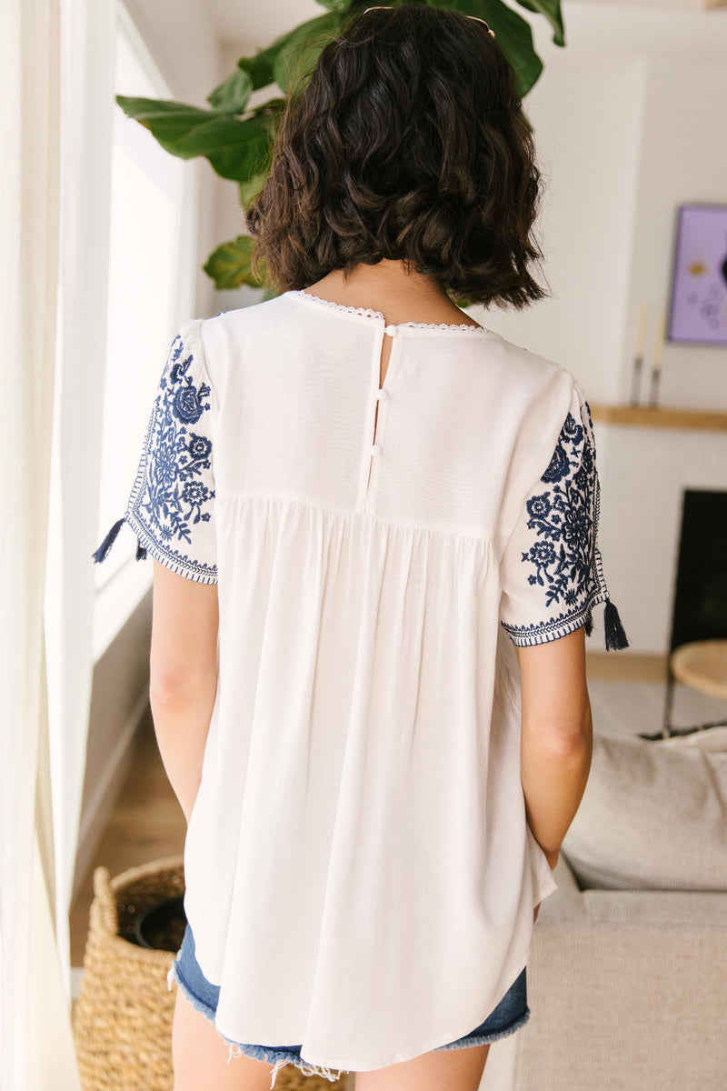 Wanderlust Embroidered Blouse