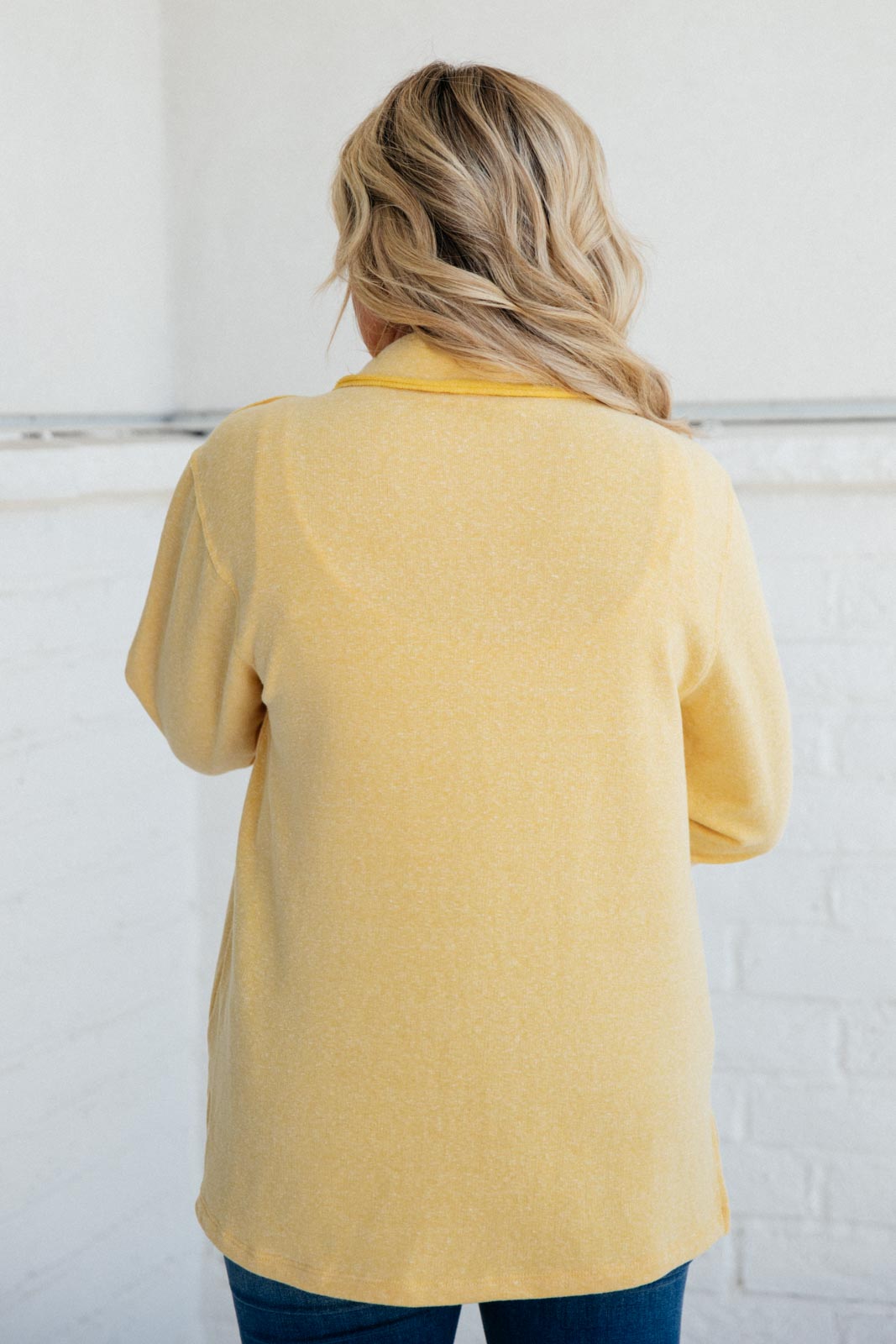 Borrowed From My Boyfriend Jacket in Yellow- 8/5/2021