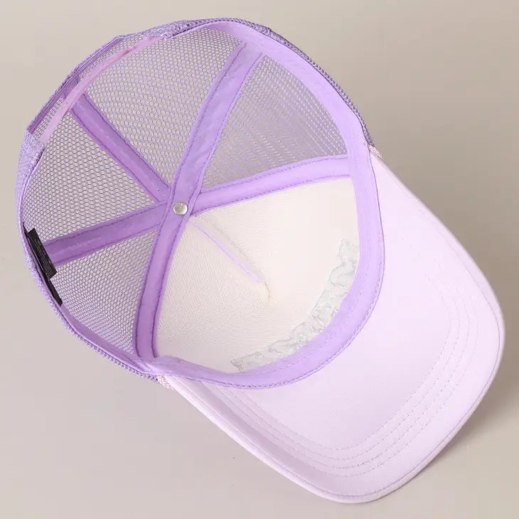 PREORDER: Mama Chenille Letter Patch Trucker Hat in Three Colors