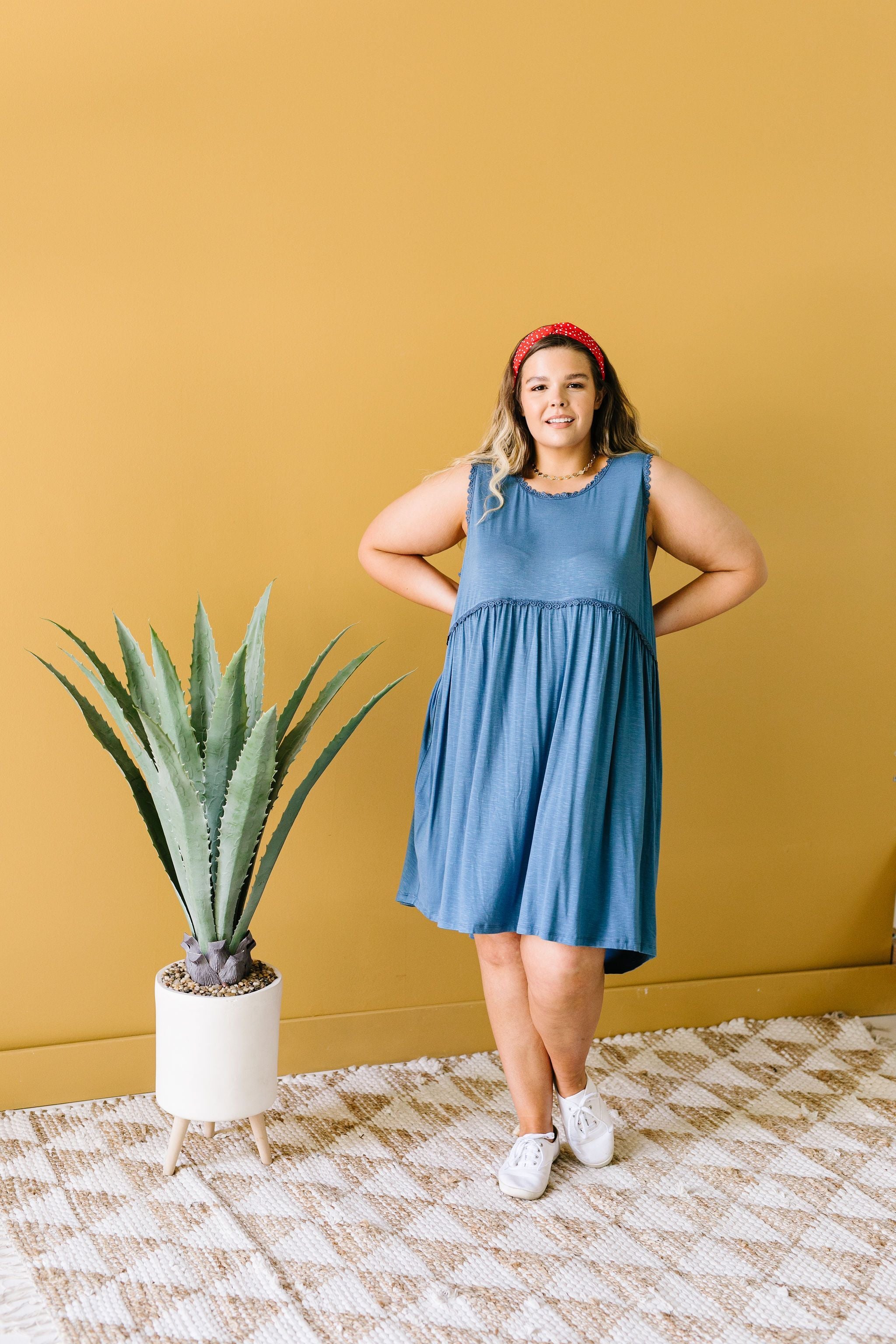 All The Trimmings Babydoll Dress