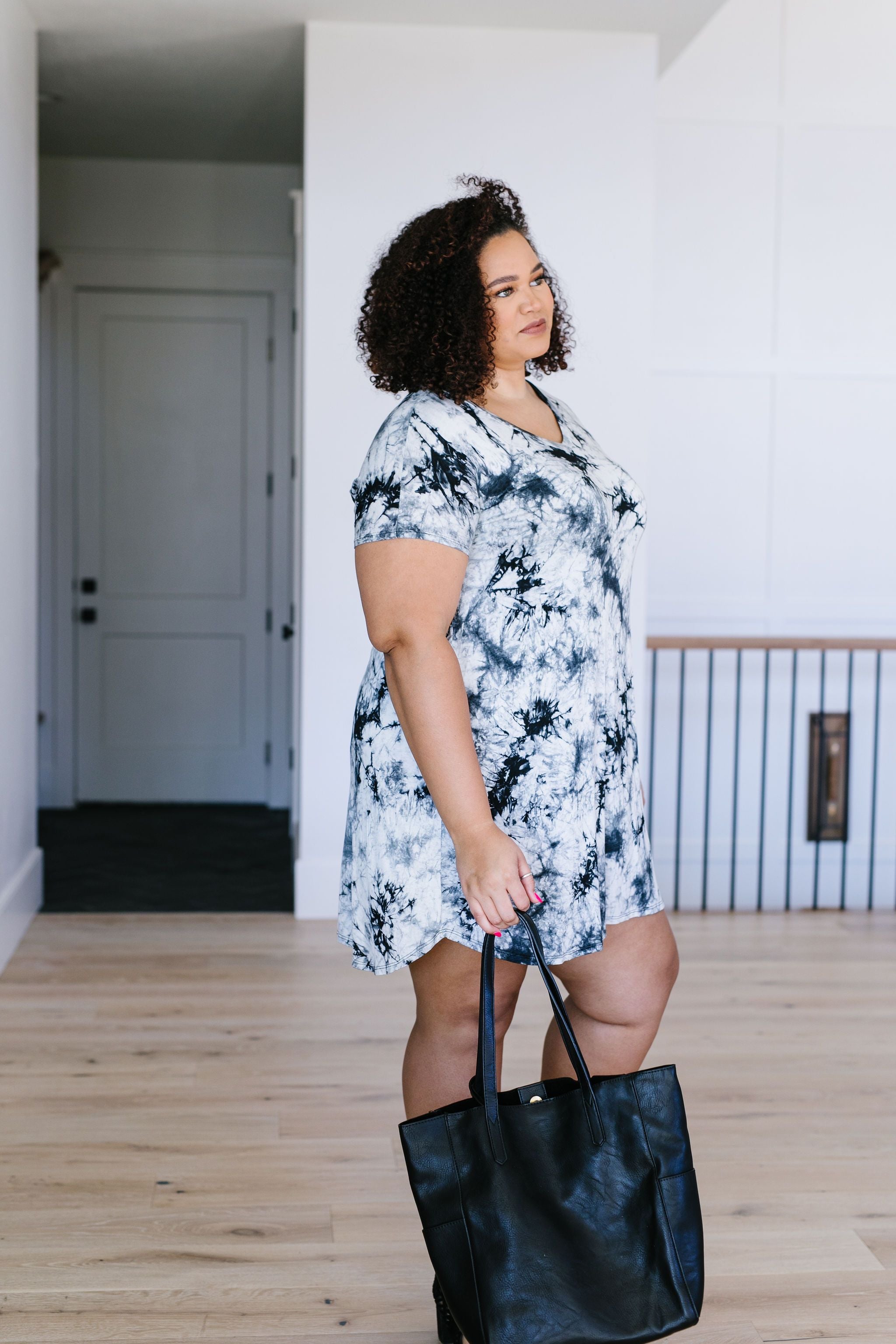 Arctic Waters Tie Dye T-Shirt Dress