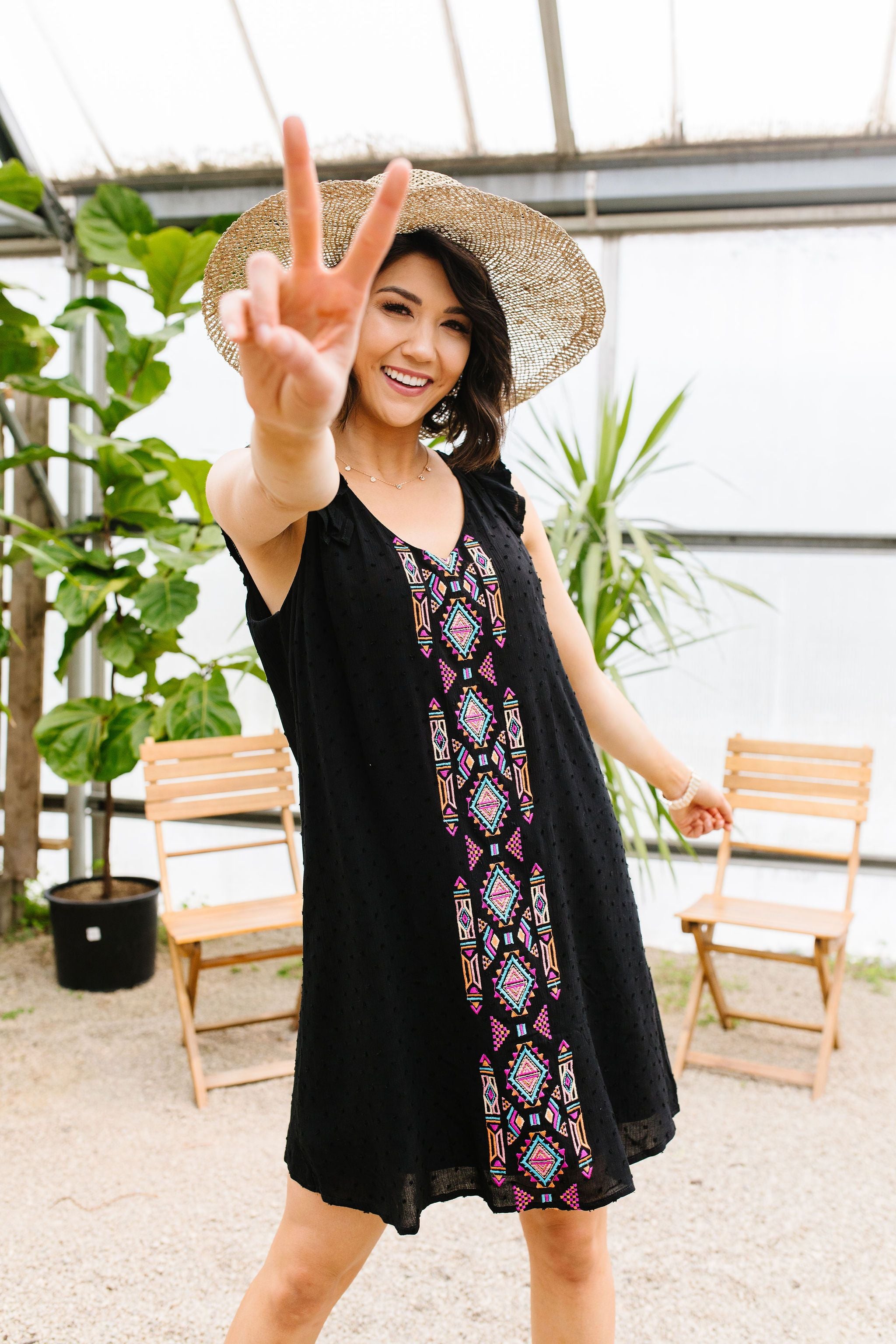 As You Like It Embroidered Dress