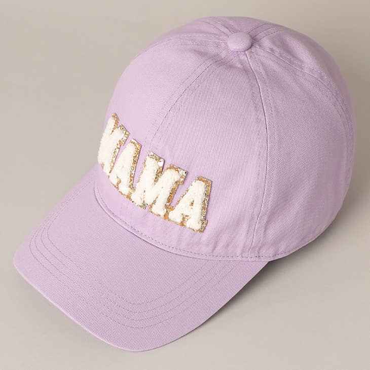 PREORDER: Mama Chenille Letter Patch Baseball Cap in Five Colors