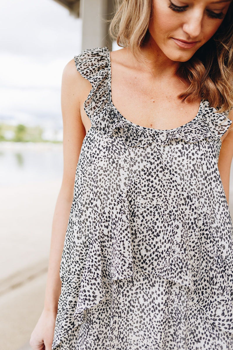 Baby Leopard Spot Ruffled Dress