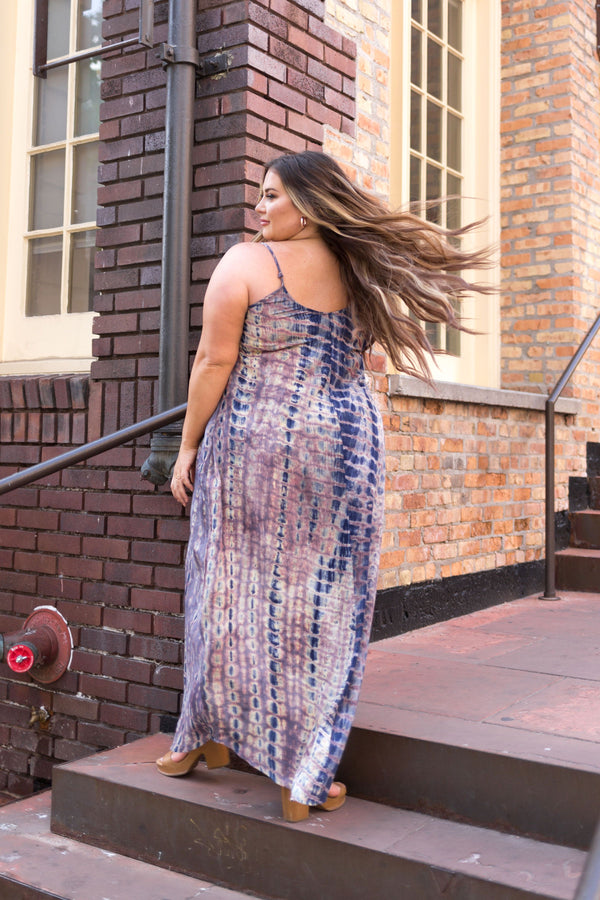 Bamboo Forest Tie Dye Maxi Dress