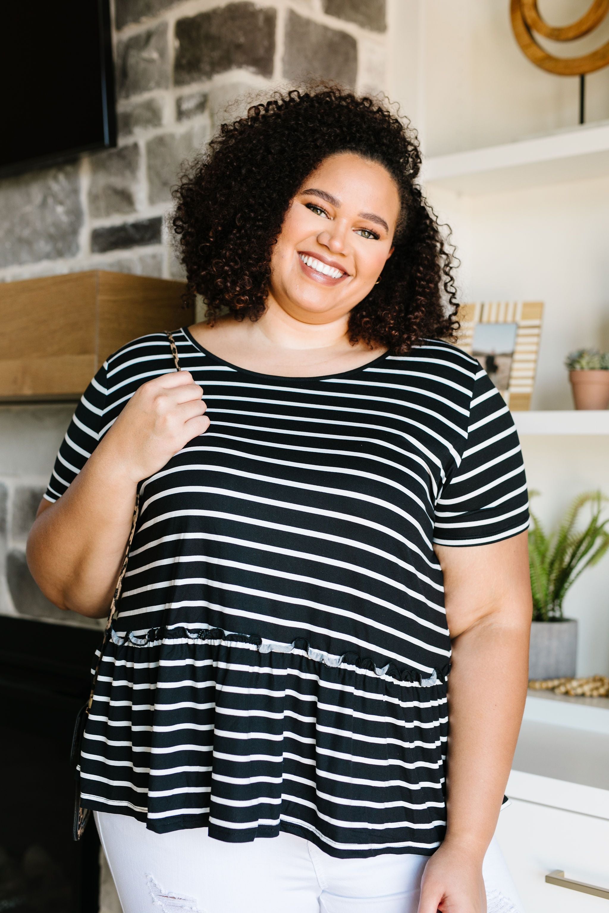 Be My Babydoll Striped Top