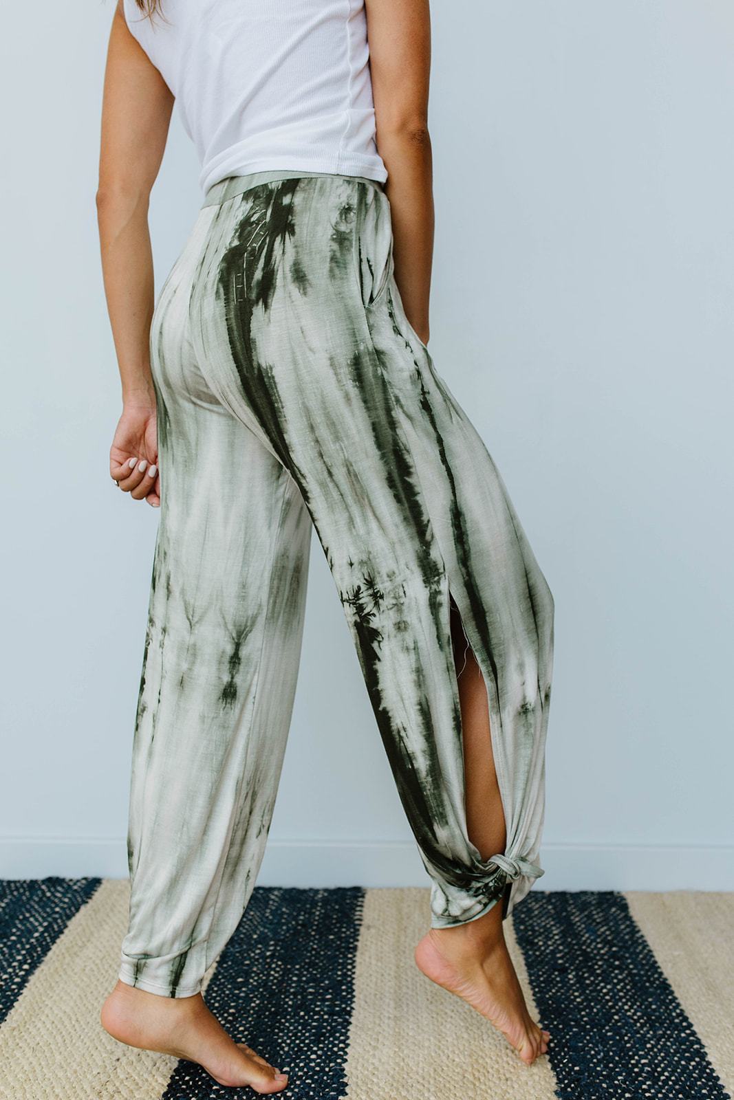 Beach Streak Pants In Olive
