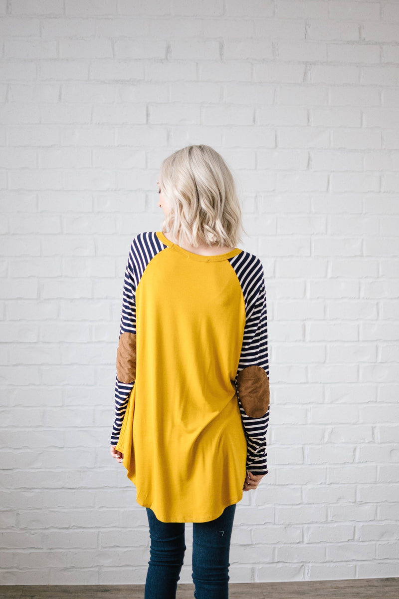 Bismark Top in Mustard