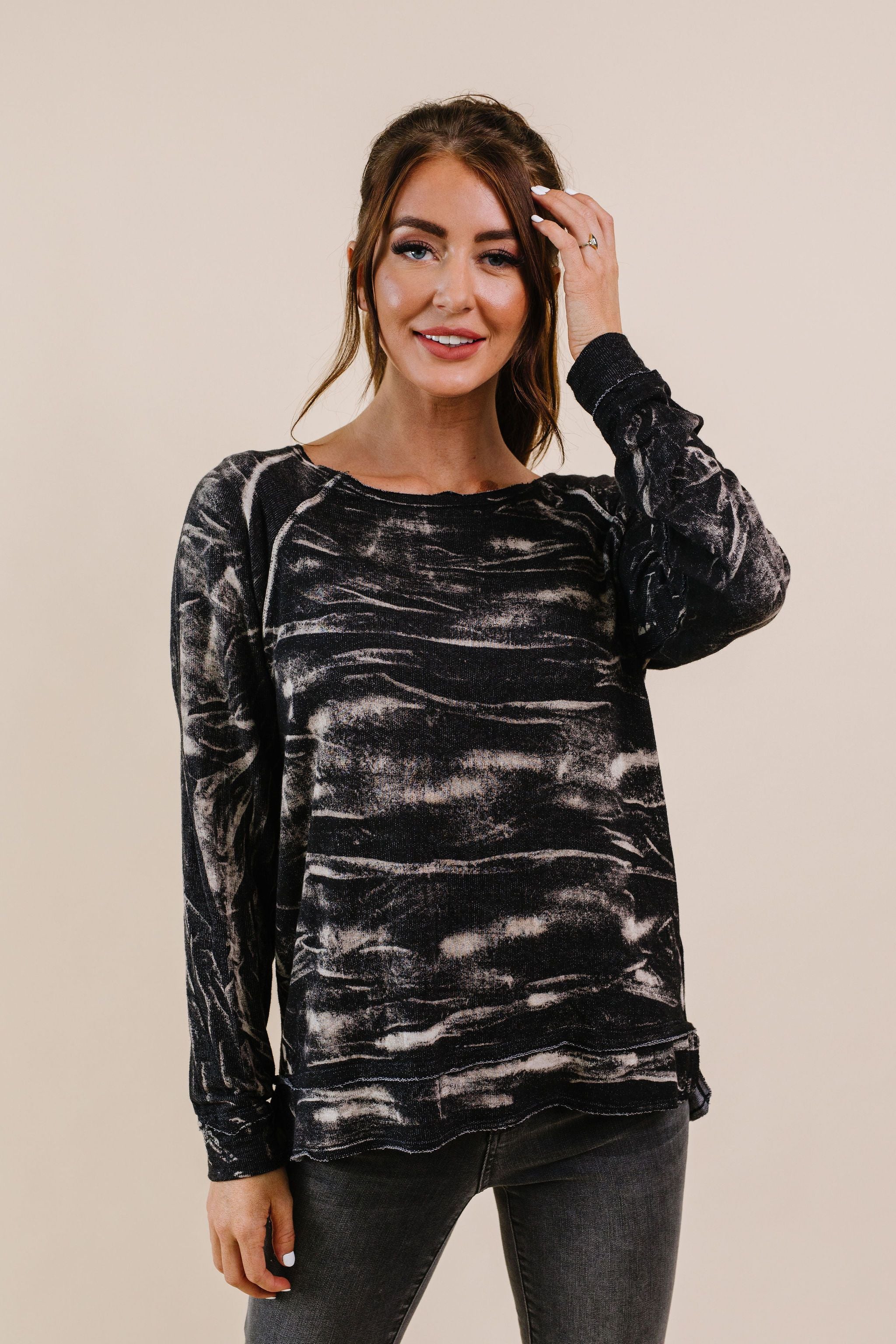 Black Cloud Tie Dye Pullover