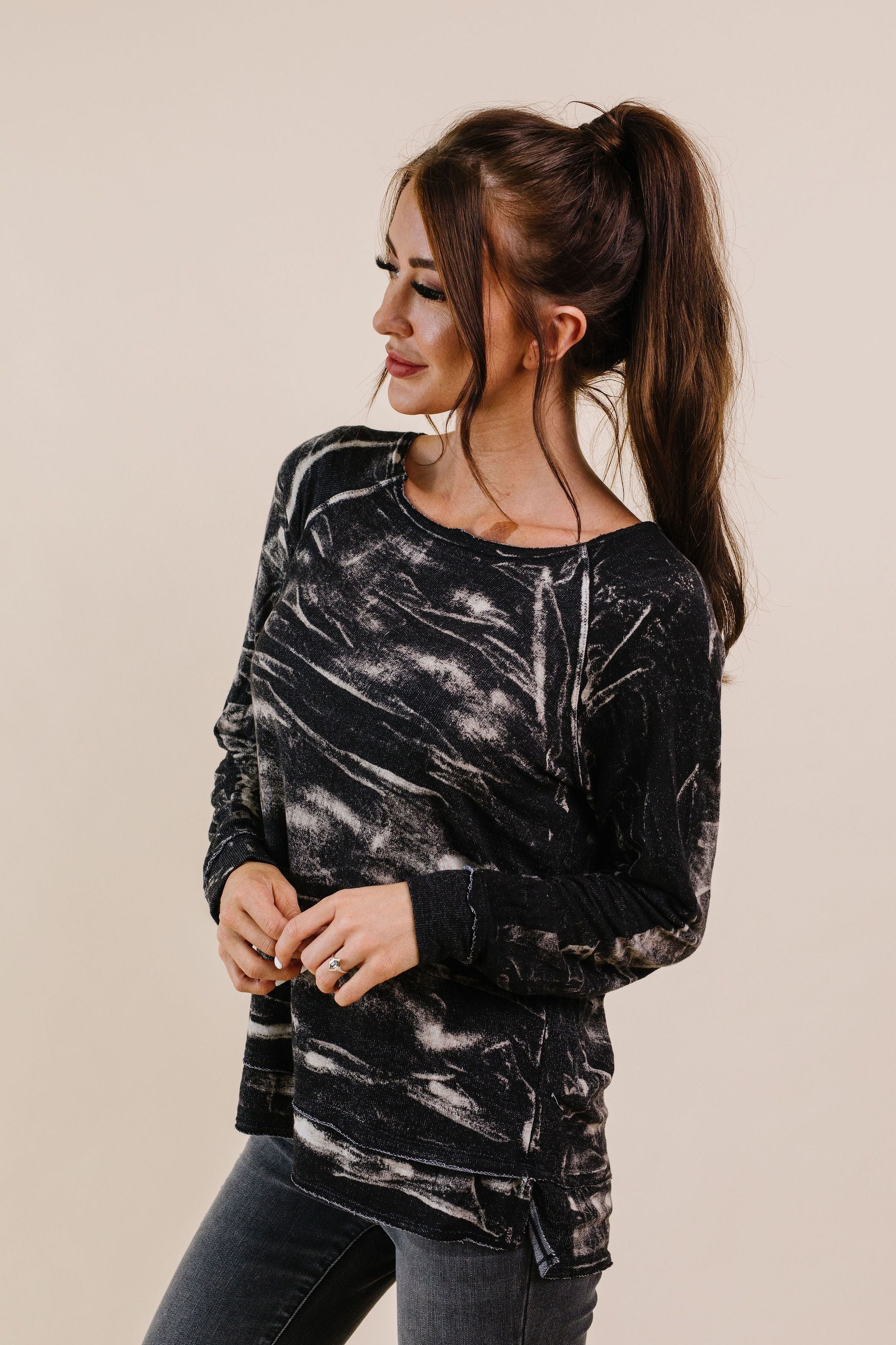 Black Cloud Tie Dye Pullover