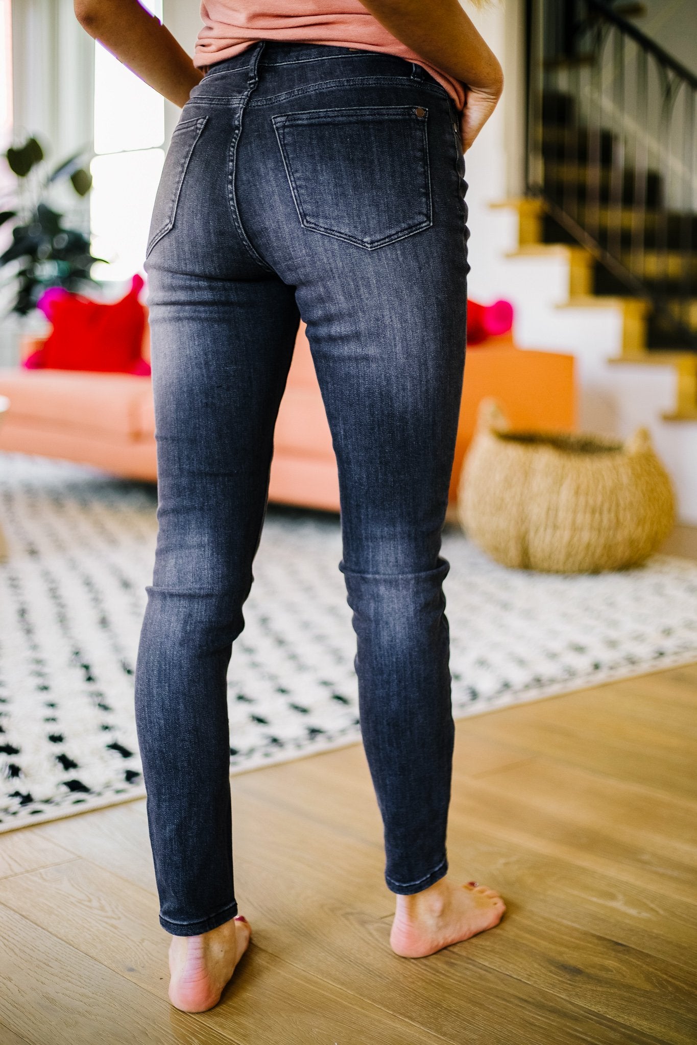 Black Gold High Waist Jeans