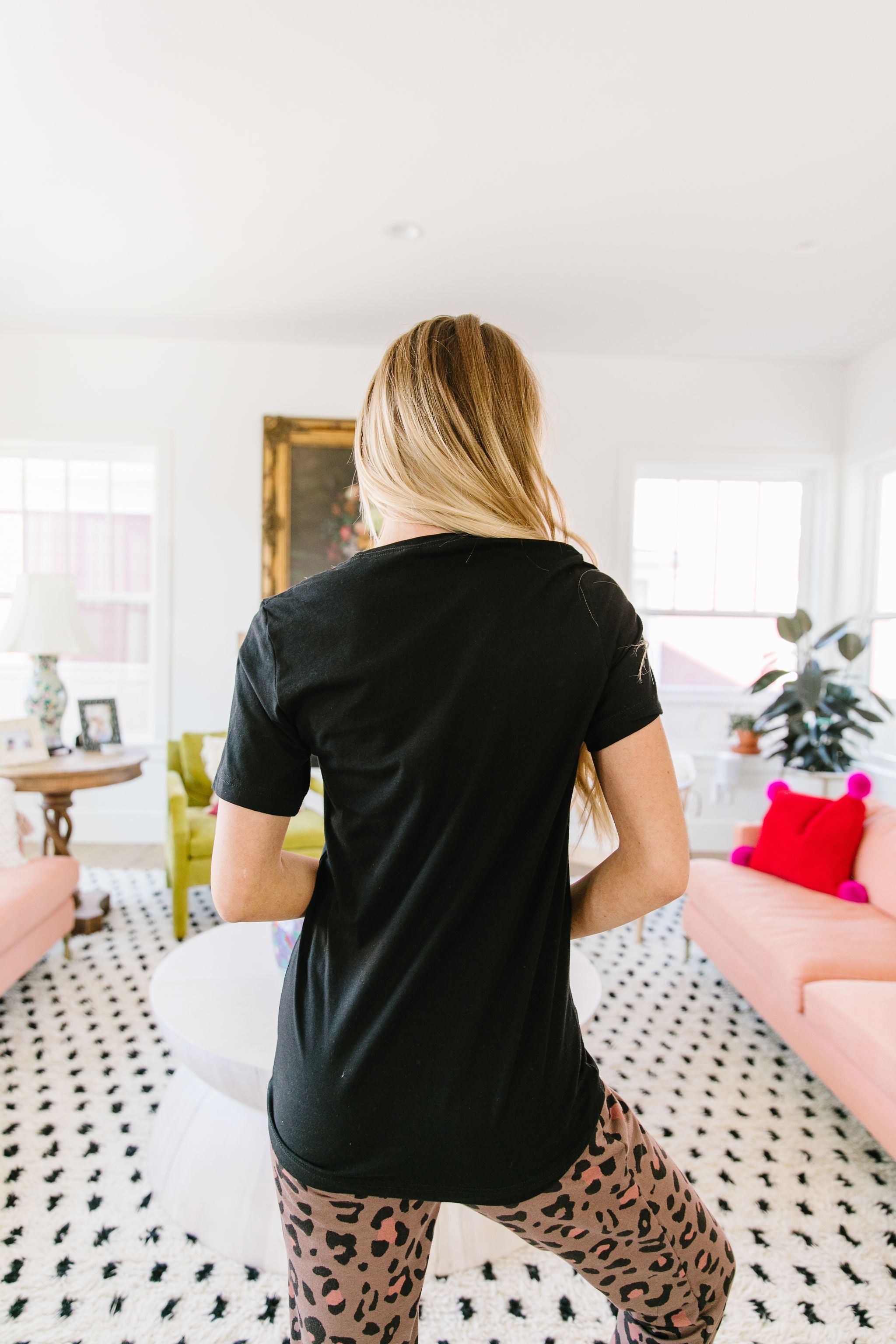 Black Is My Happy Color Graphic Tee