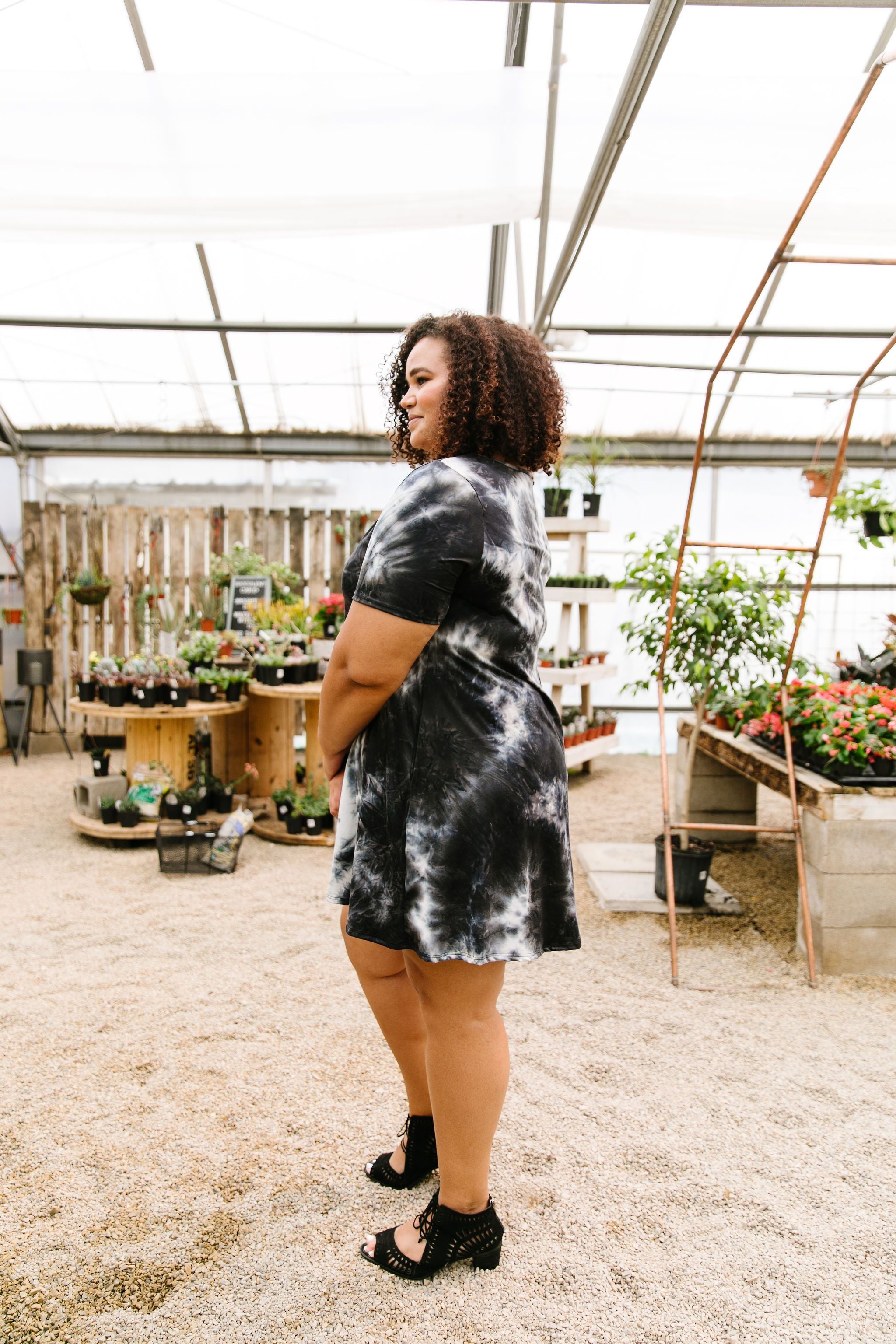 Black Sea Tie Dye T-Shirt Dress