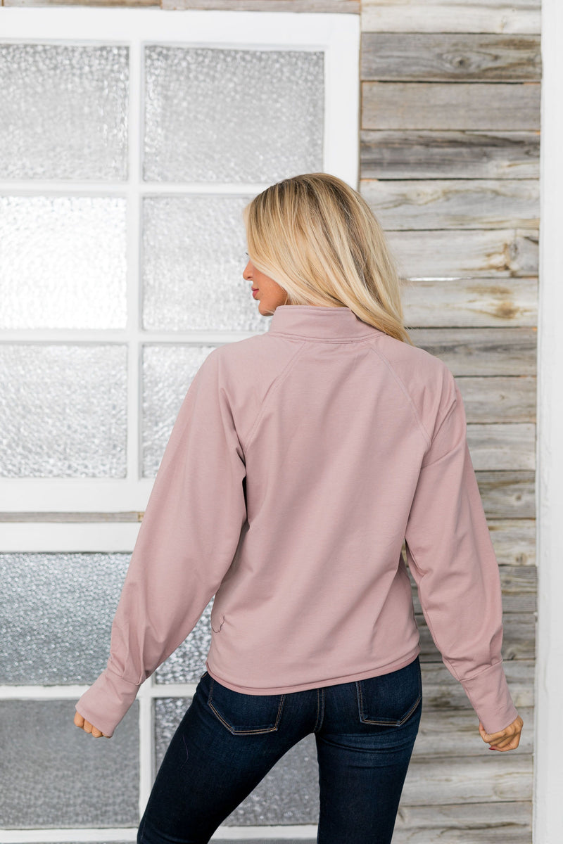 Blush Button-Up Top - ALL SALES FINAL