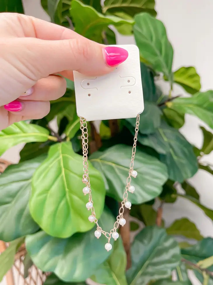 Freshwater Pearl Ankle Bracelets in Two Colors